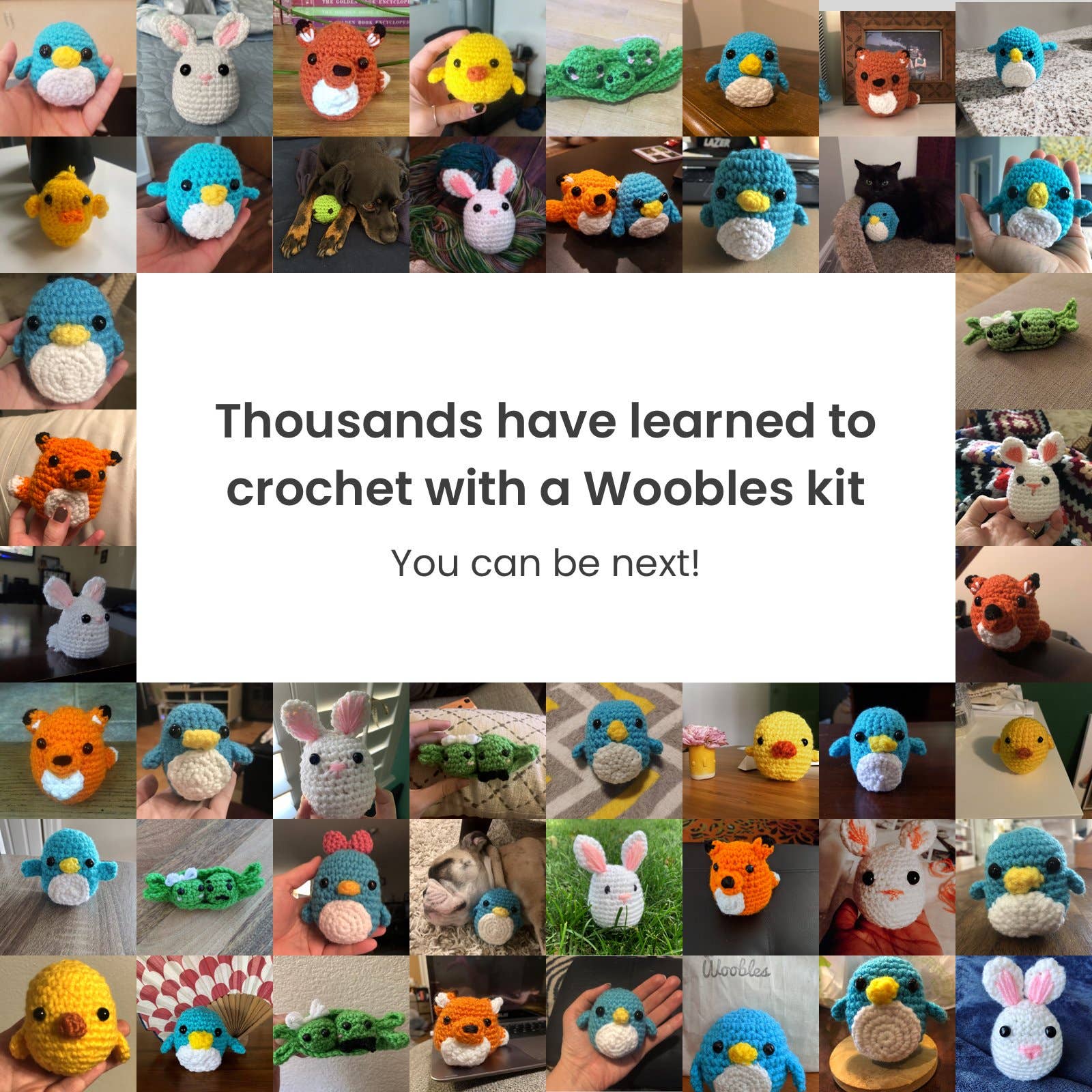 Woobles Jojo the Bunny Beginner Crochet Kit