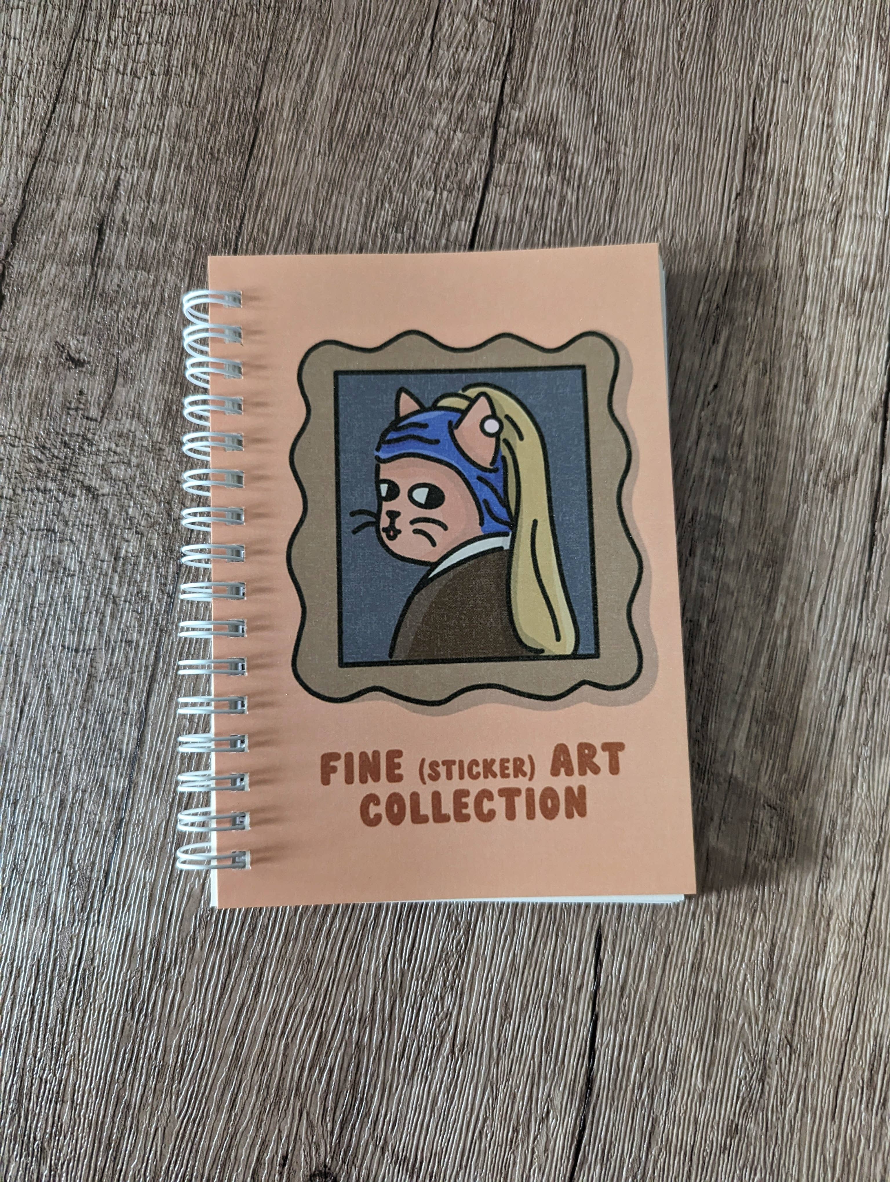 Fine Art Collection Pearl - Reusable Sticker Book - 50 Pages