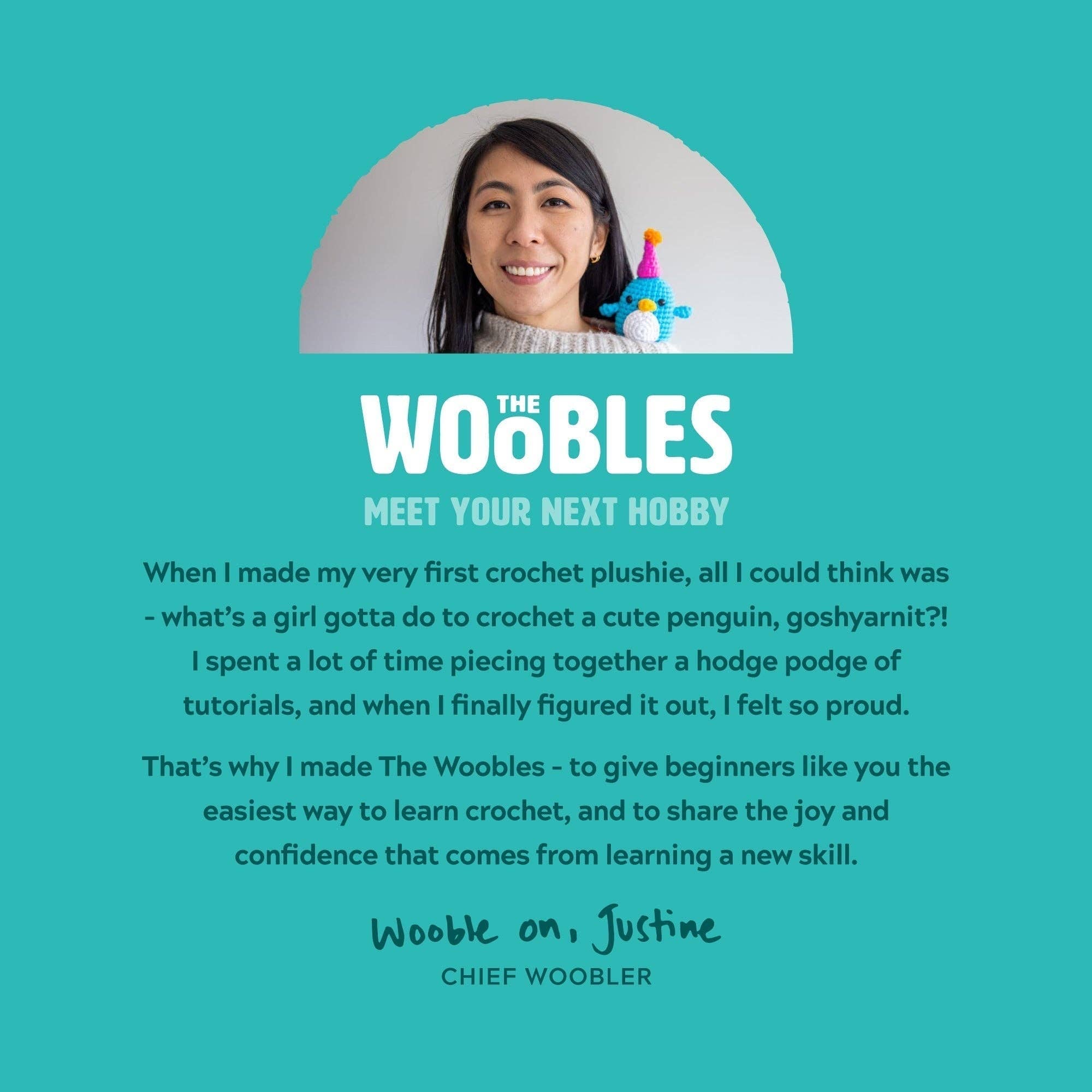 Woobles Cupid the Lovebird Crochet Kit