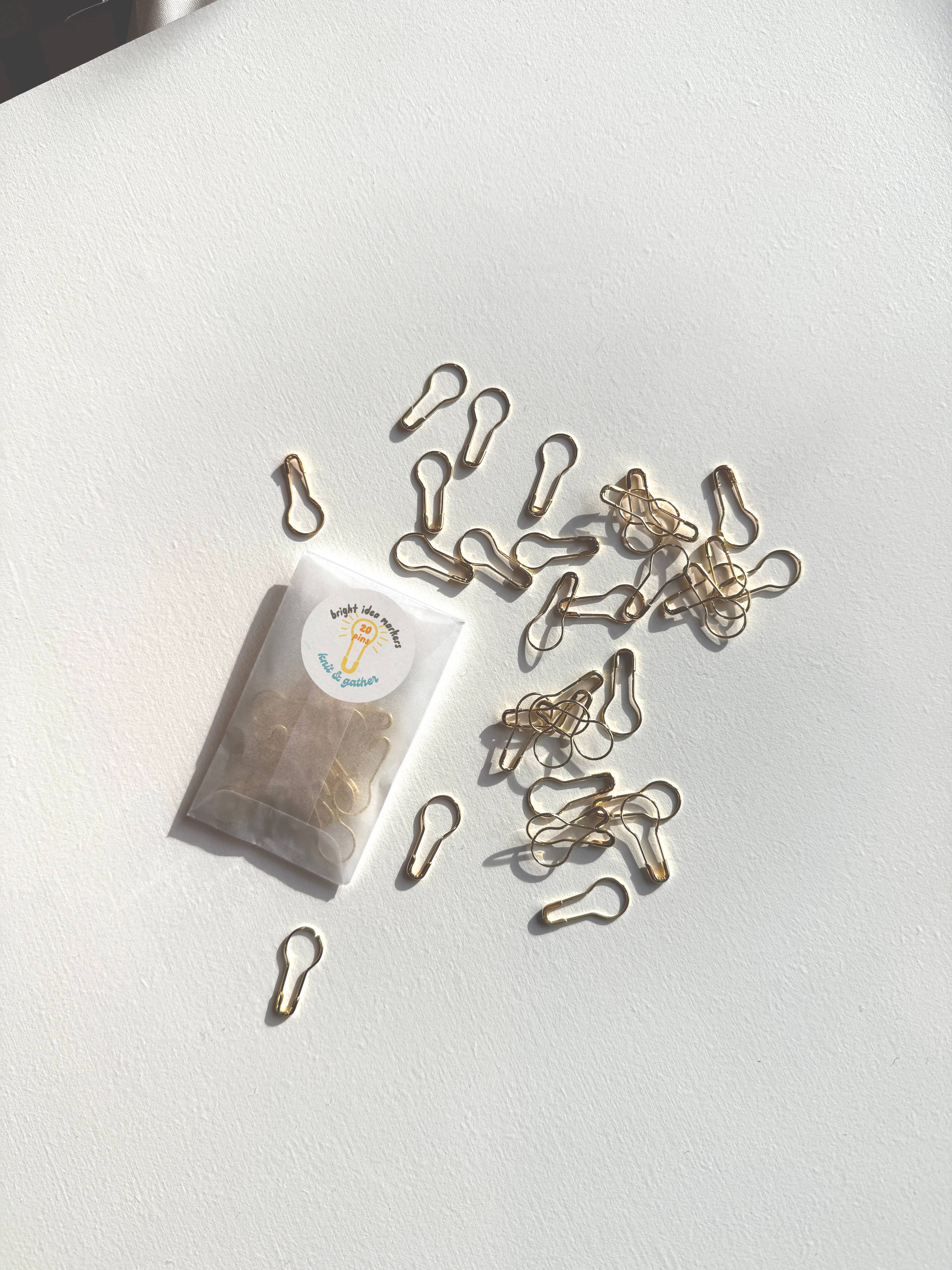 Bright Idea Bulb Pin Stitch Markers