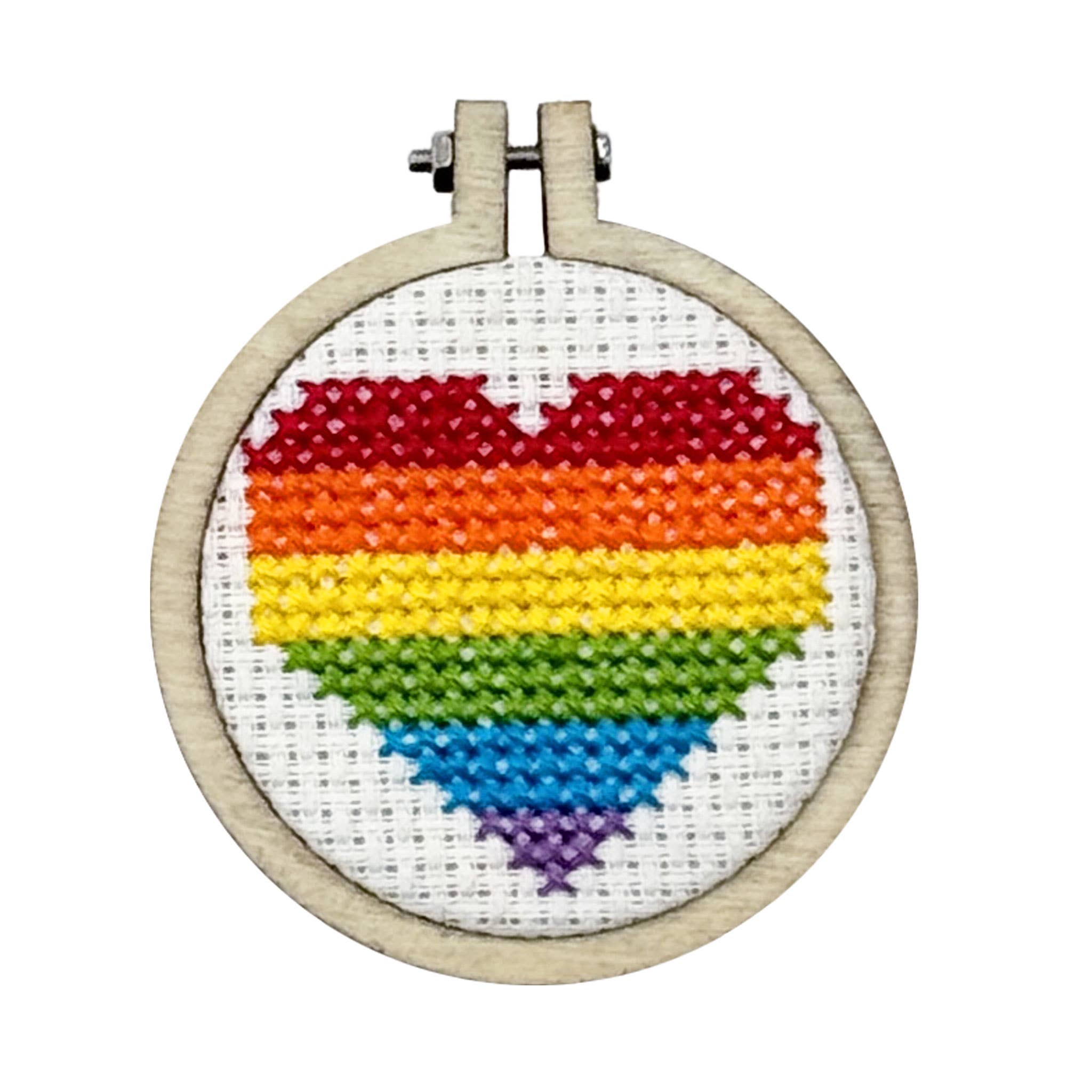 'No Labels, Just Love' Mini Matchbox Cross Stitch Kit