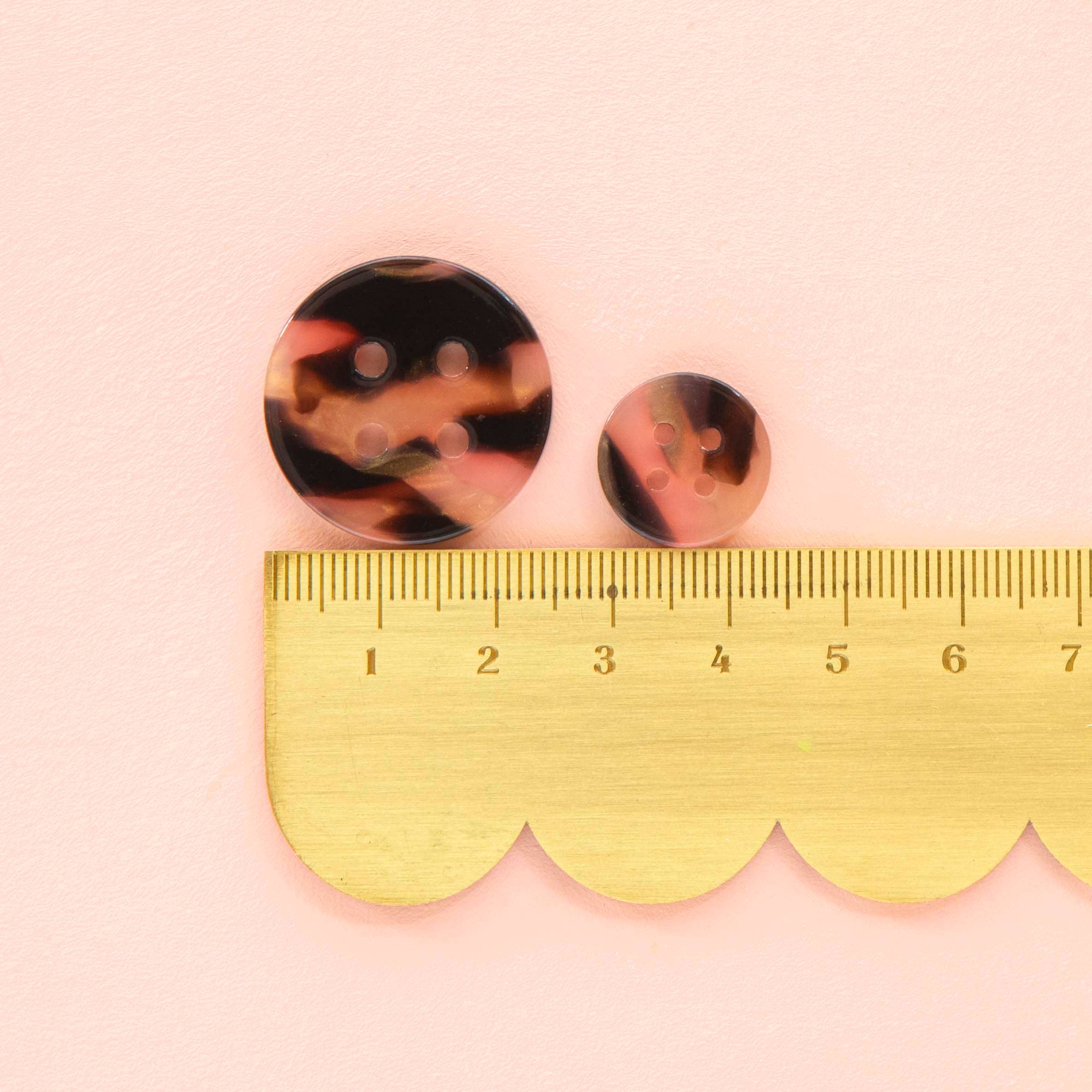Tortoise Shell Large 1" Buttons