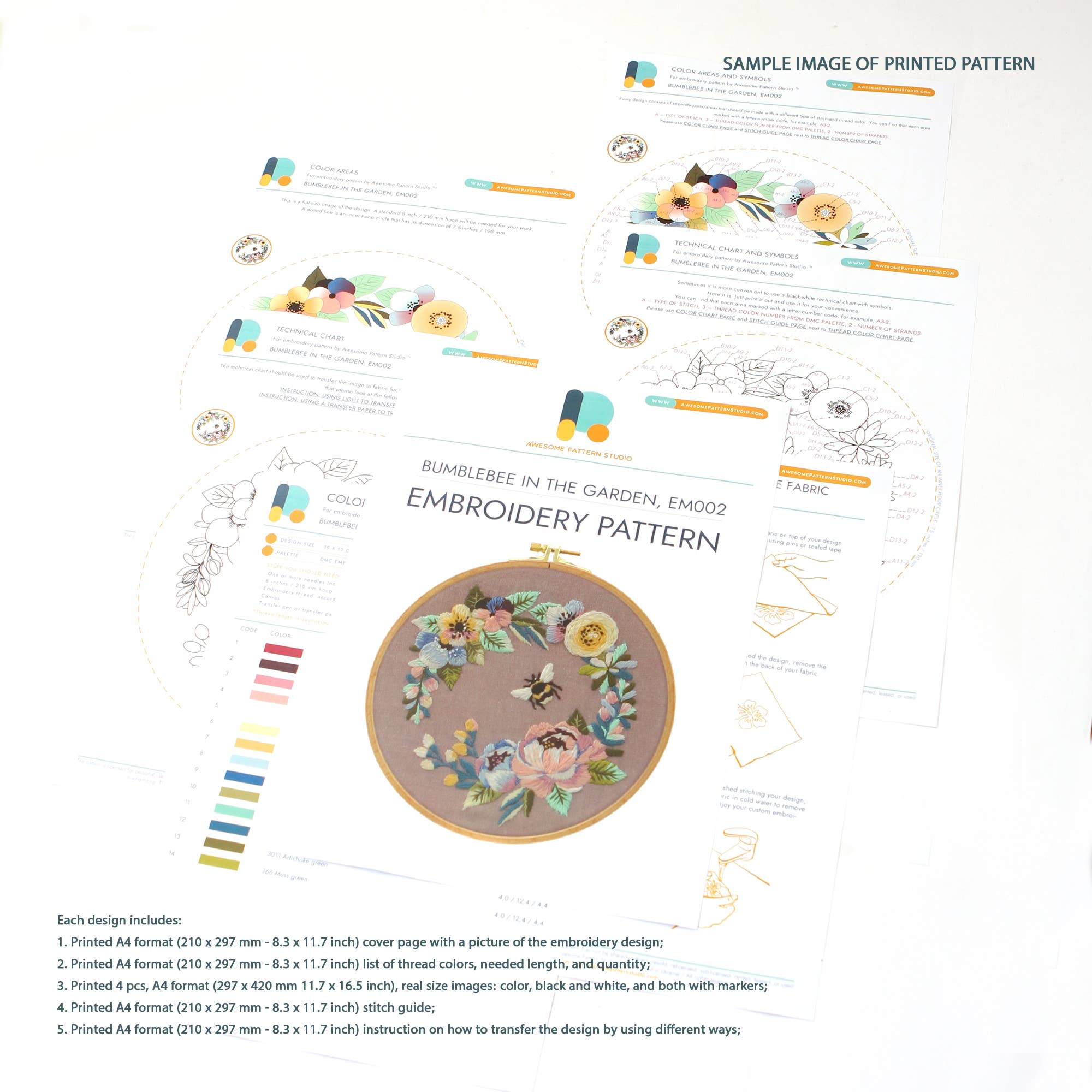 Field of Sheep Embroidery Kit