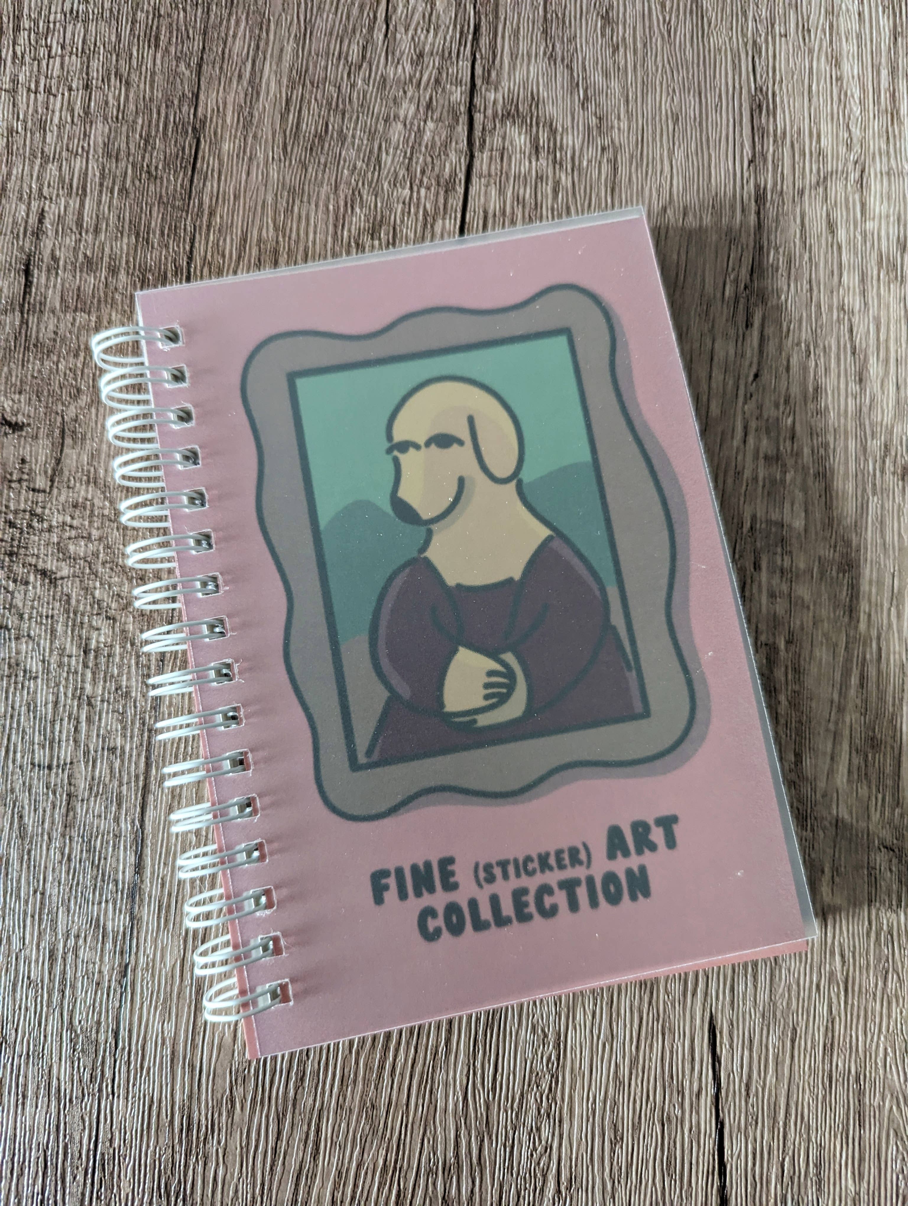 Fine Art Collection Mona - Reusable Sticker Book - 50 Pages