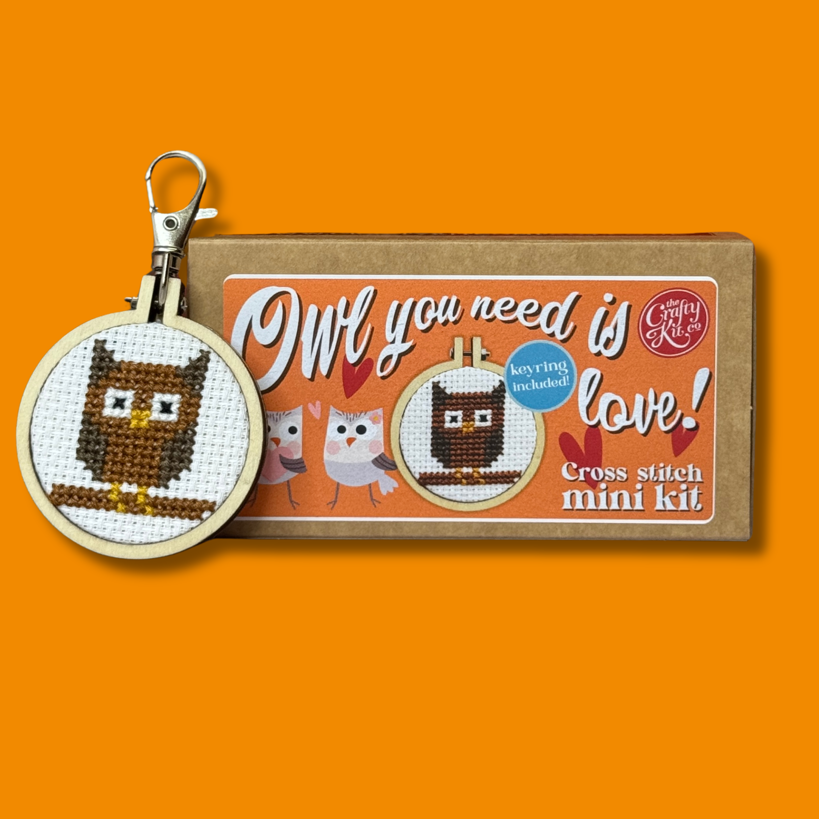 'Owl you need is love!' Mini Matchbox Cross Stitch Kit