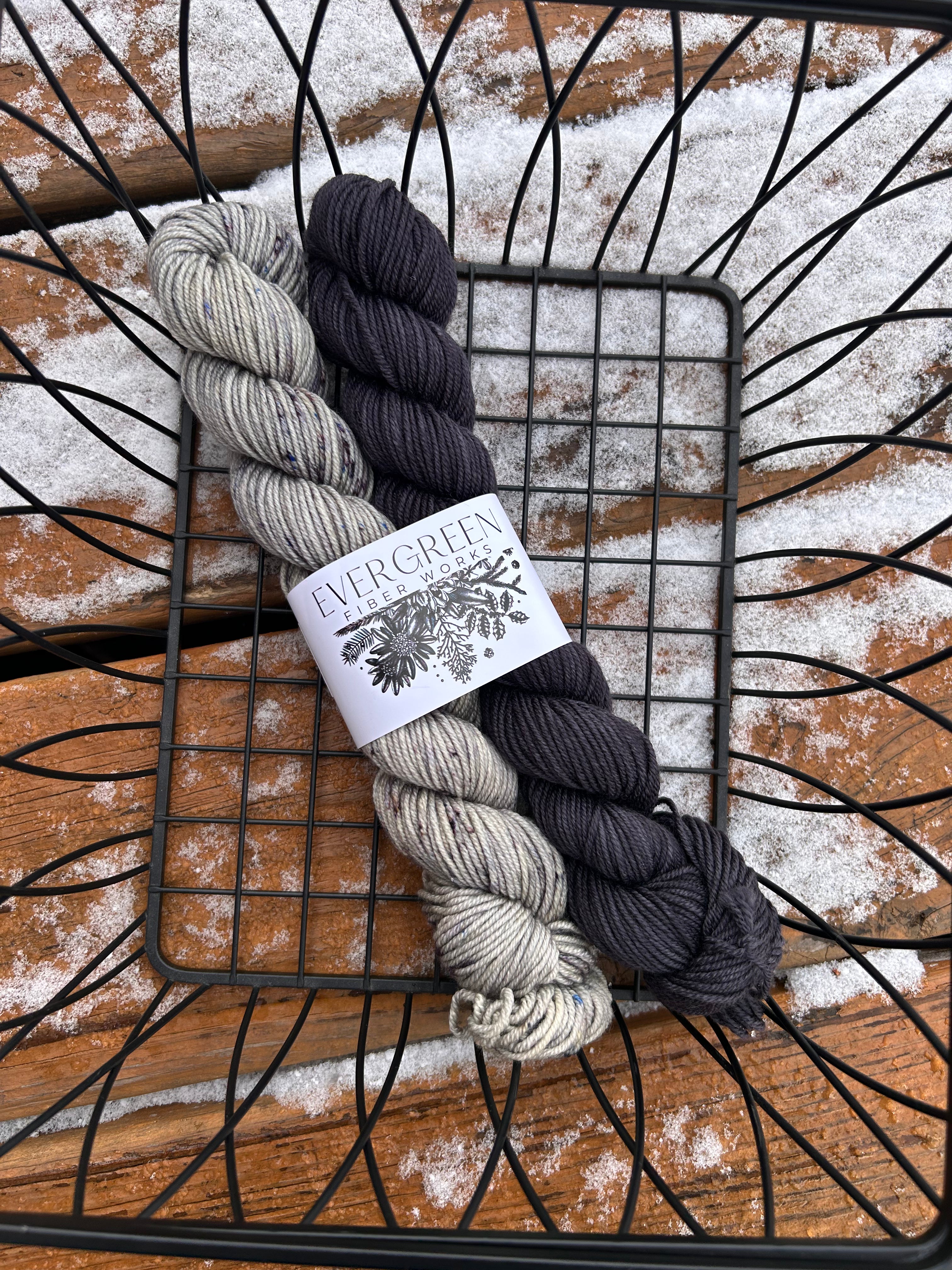 Musselburgh Hat/Kaleidoscope Mitts Kit by Evergreen Fiberworks