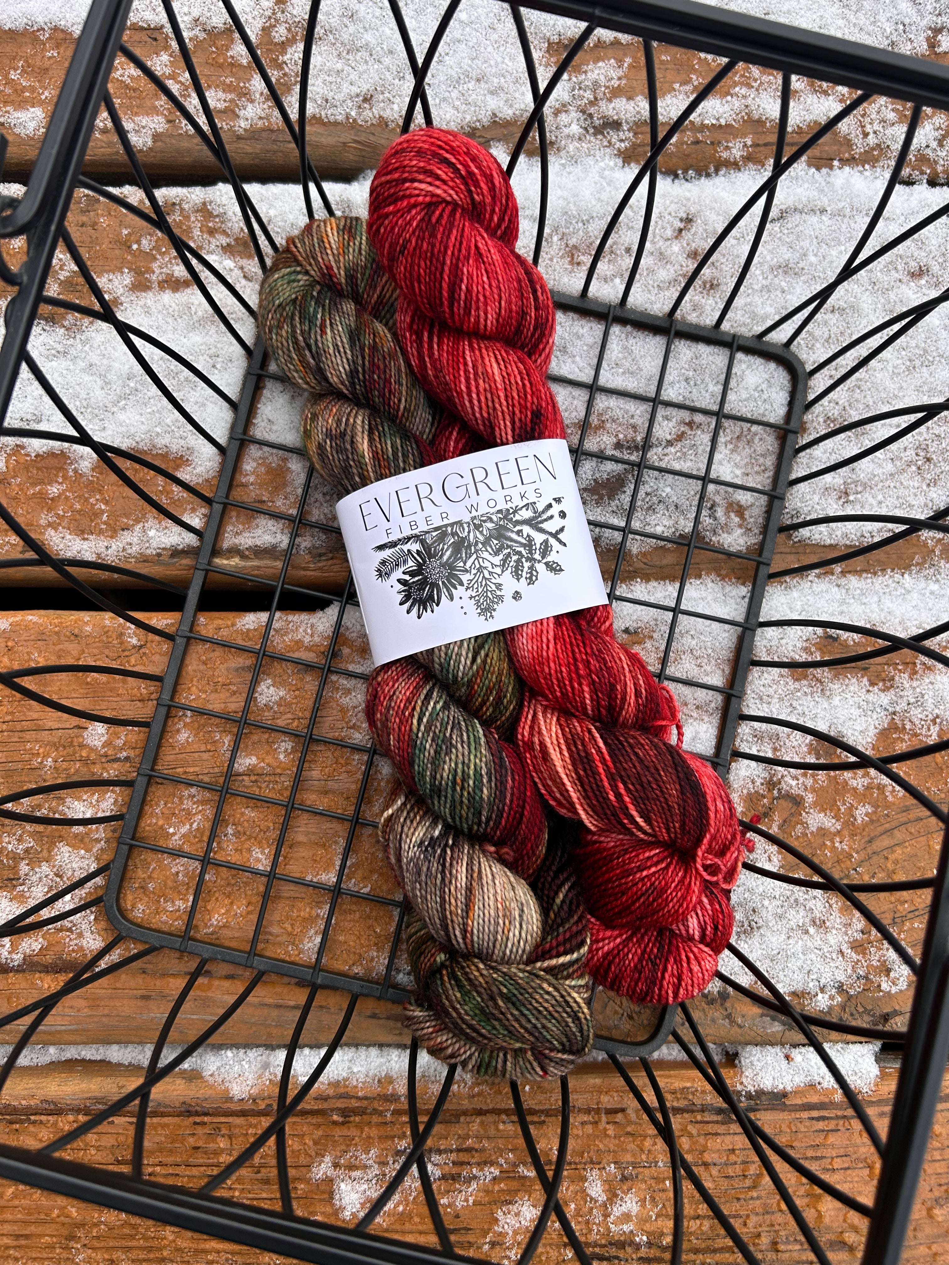 Musselburgh Hat/Kaleidoscope Mitts Kit by Evergreen Fiberworks