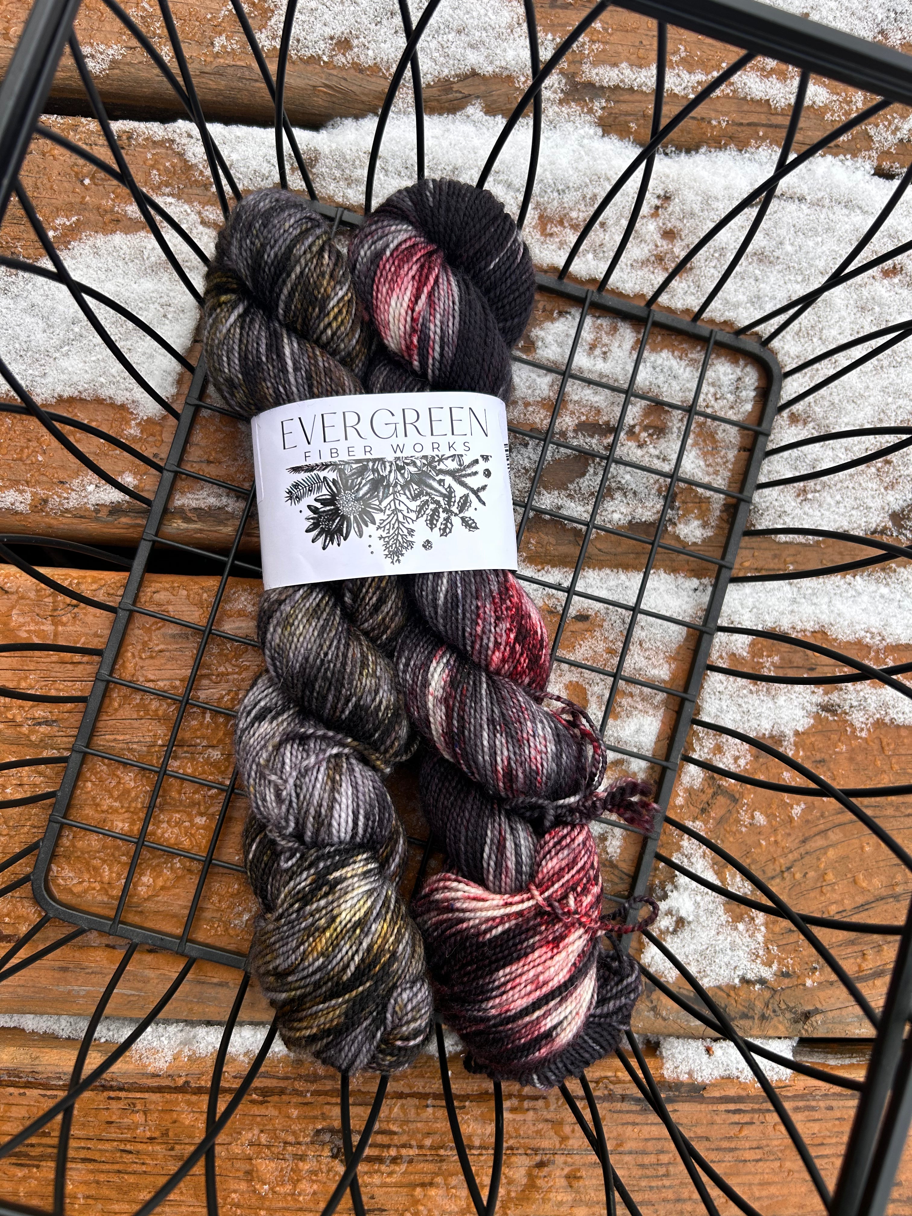 Musselburgh Hat/Kaleidoscope Mitts Kit by Evergreen Fiberworks