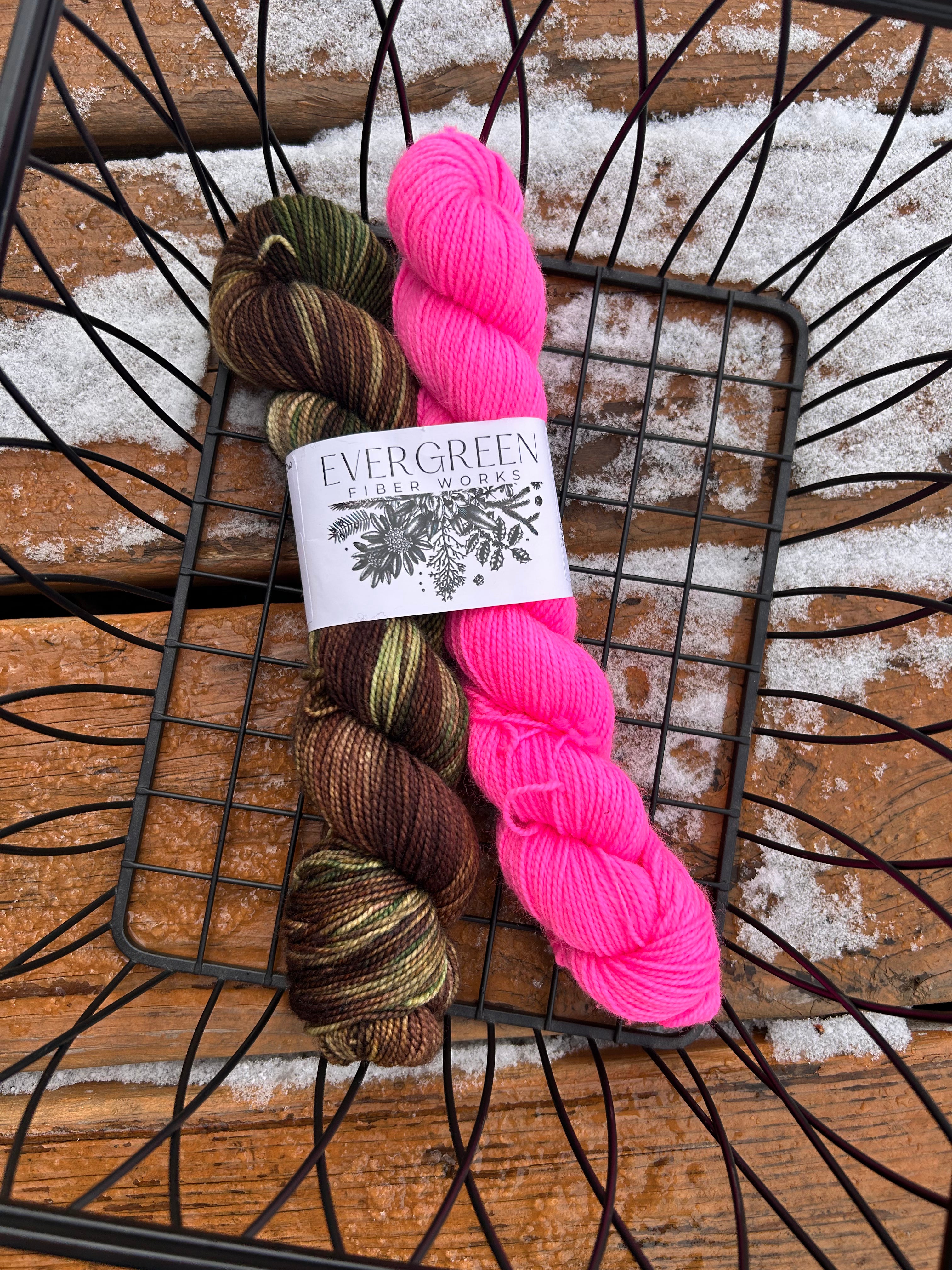 Musselburgh Hat/Kaleidoscope Mitts Kit by Evergreen Fiberworks