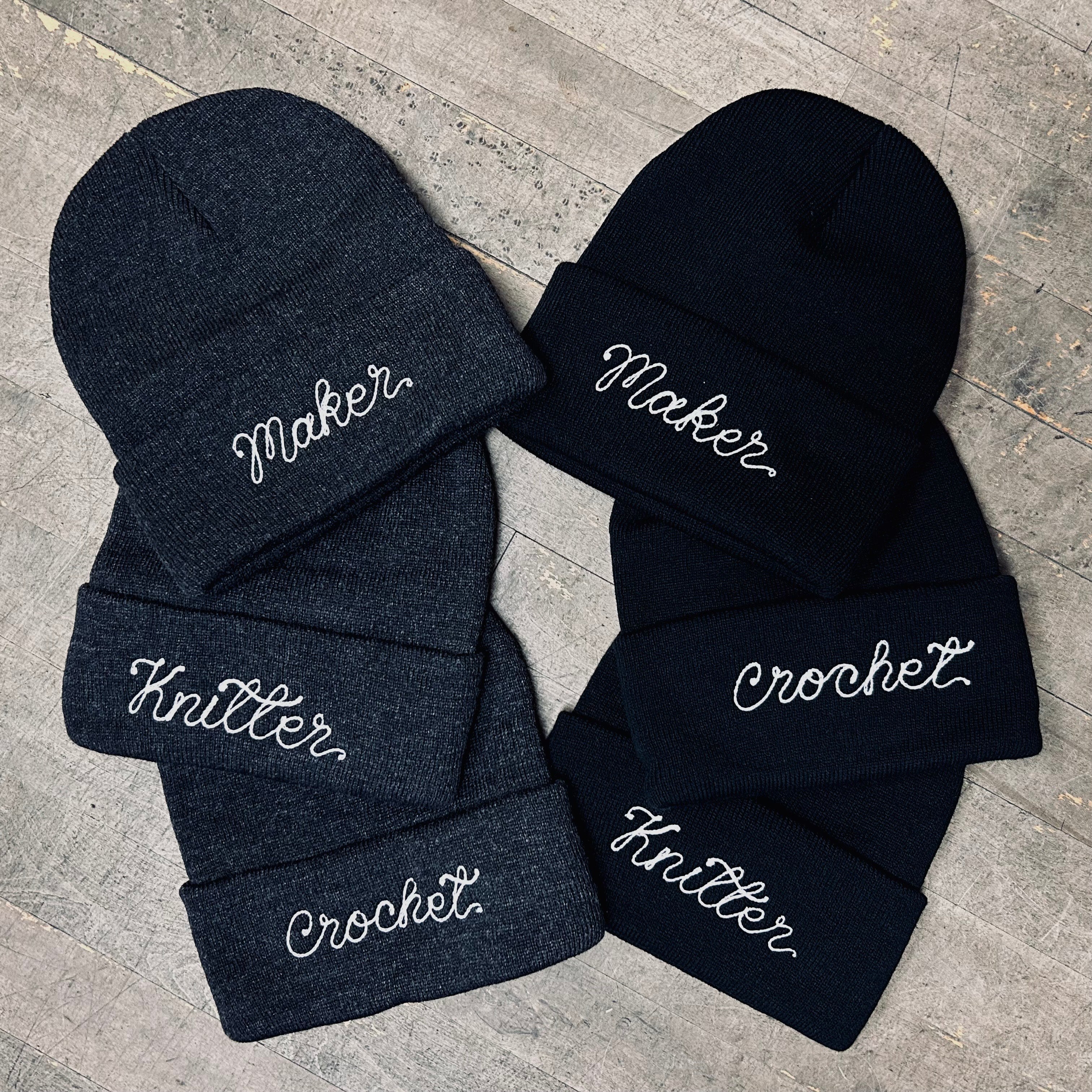 Fiber Artist Chain Stitch Beanie