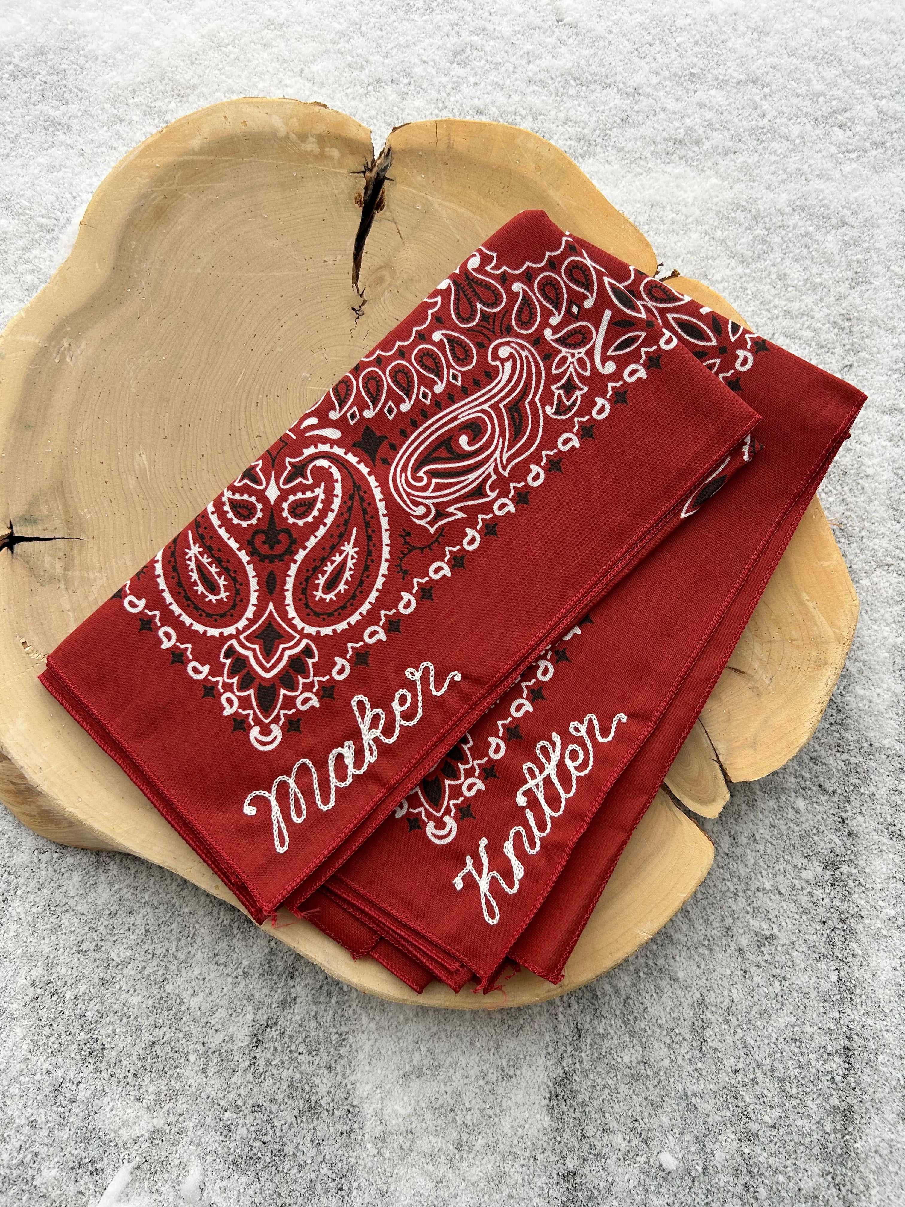 The Craft Chainstitch Bandanas