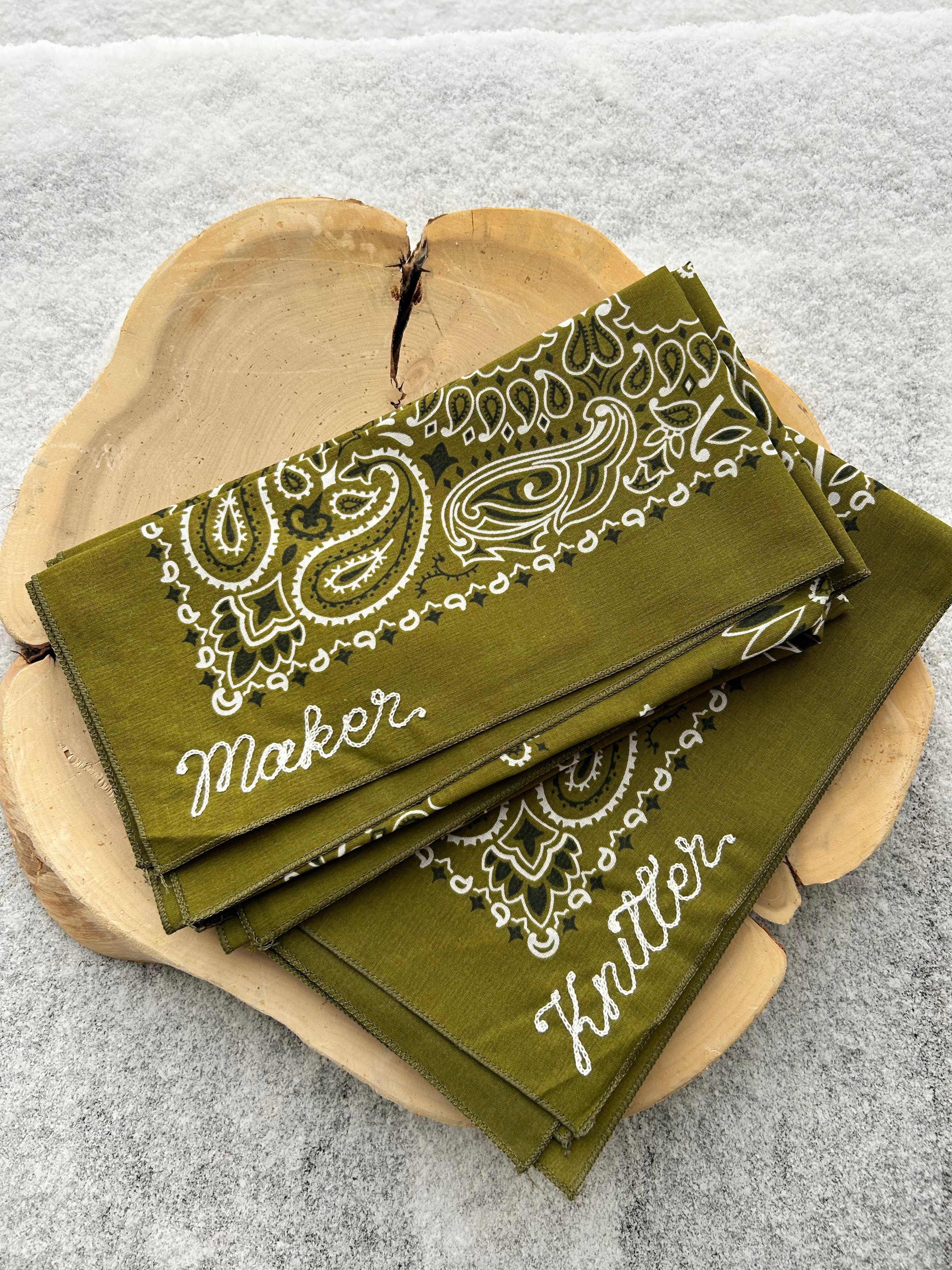 The Craft Chainstitch Bandanas