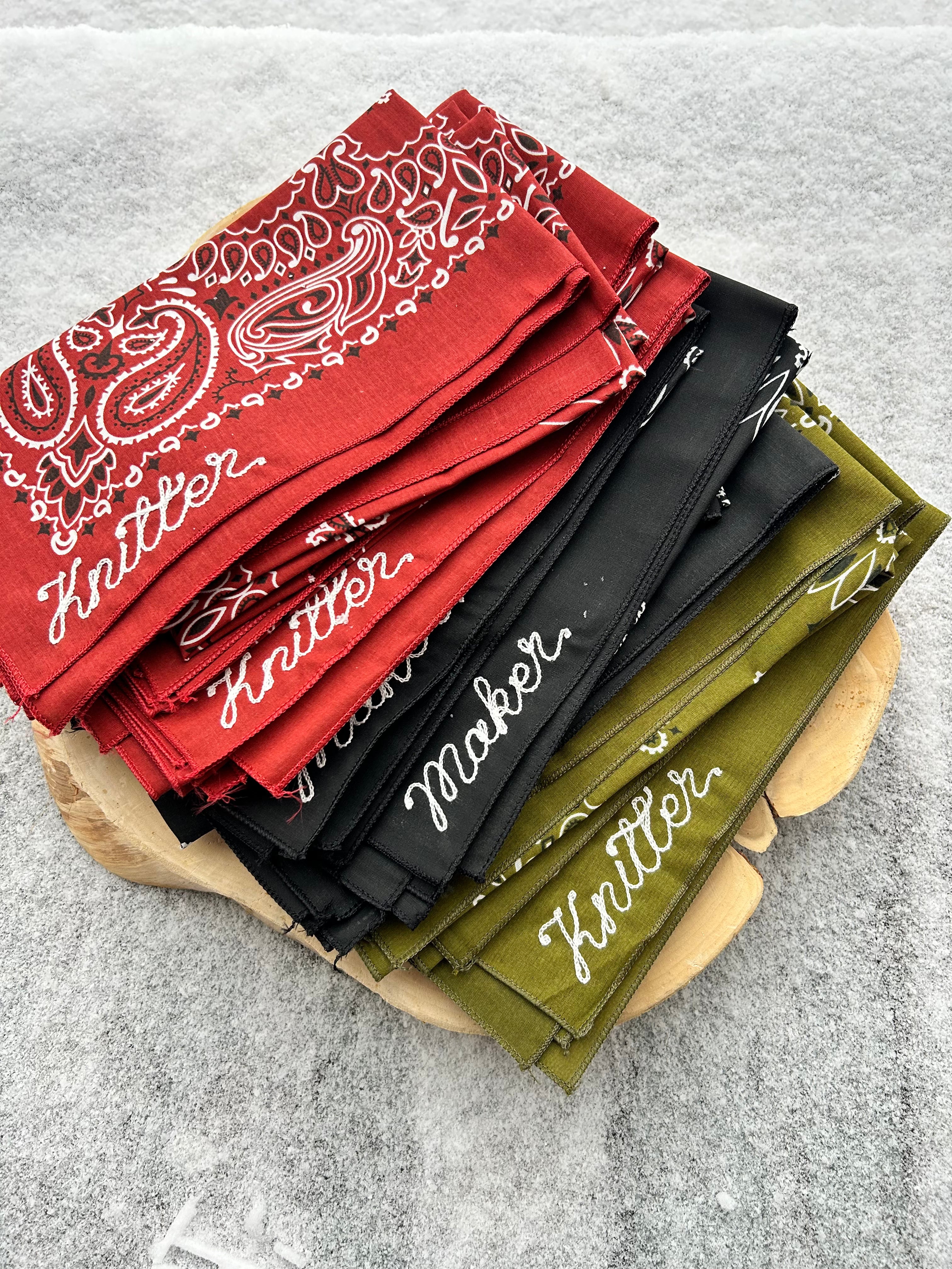 The Craft Chainstitch Bandanas