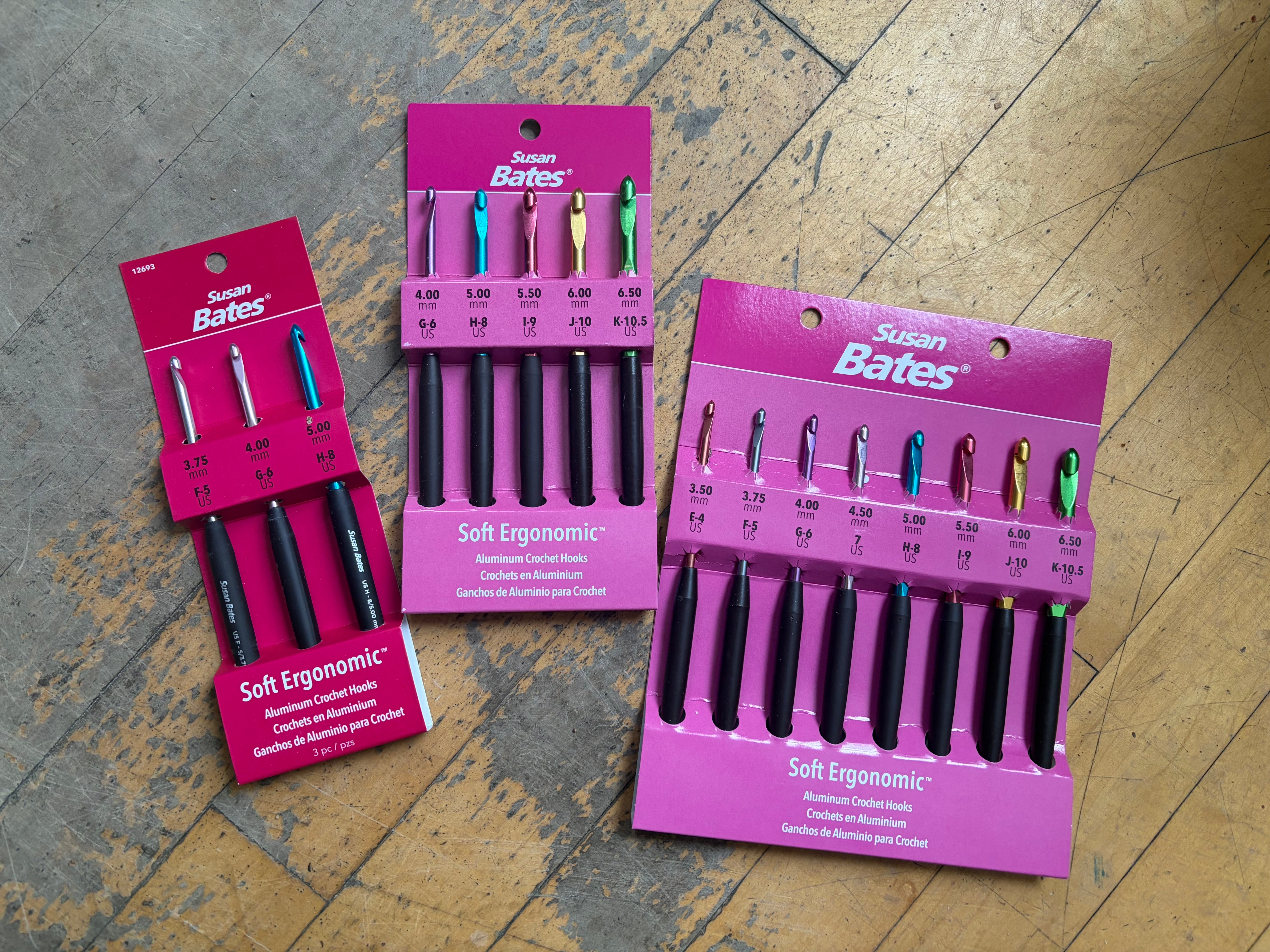 Susan Bates Soft Ergonomic Crochet Hook Sets