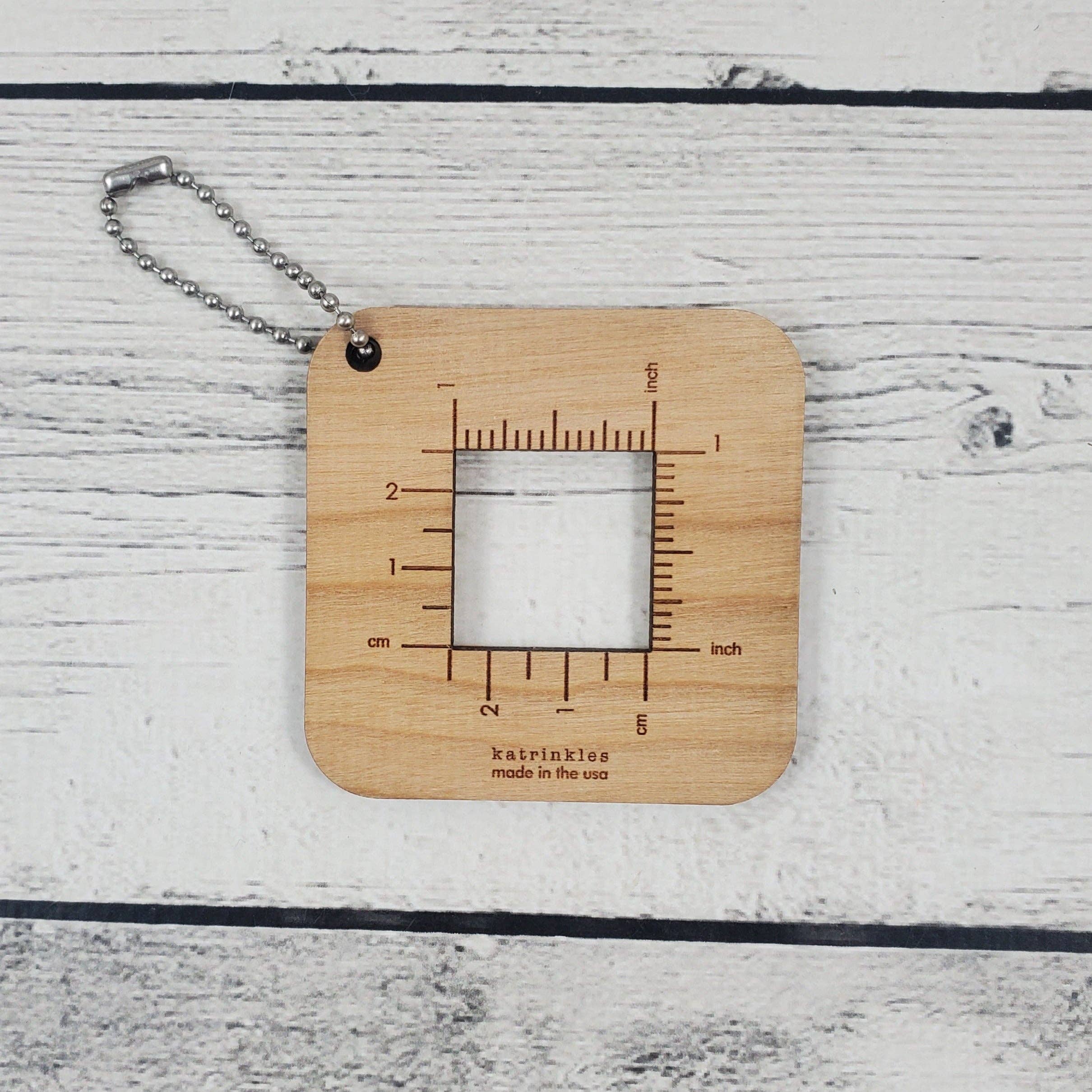 Katrinkles 1" Gauge Swatch Ruler Mini Tool