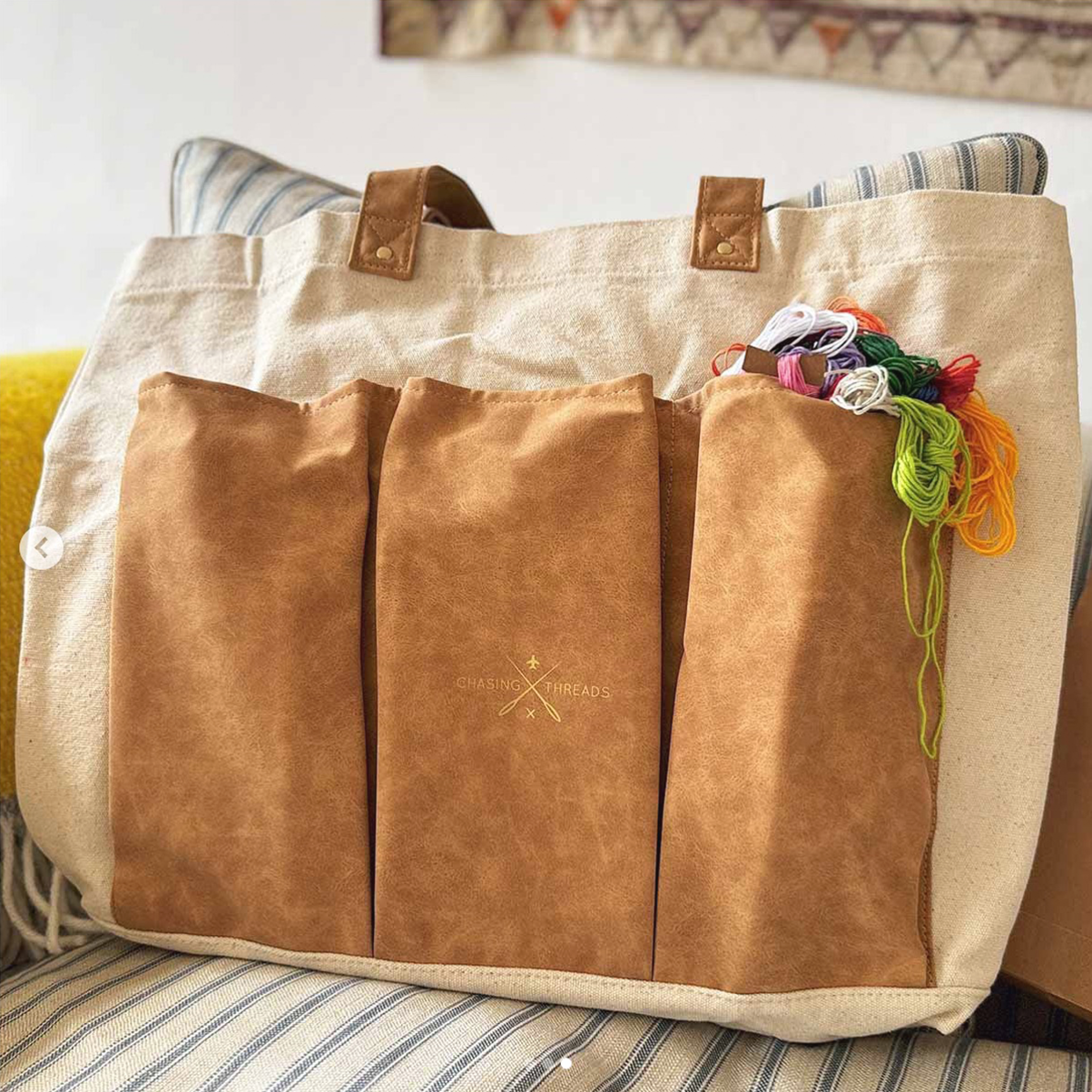 Stitch Your Craft Tools Tote Bag- Embroidery Kit project bag