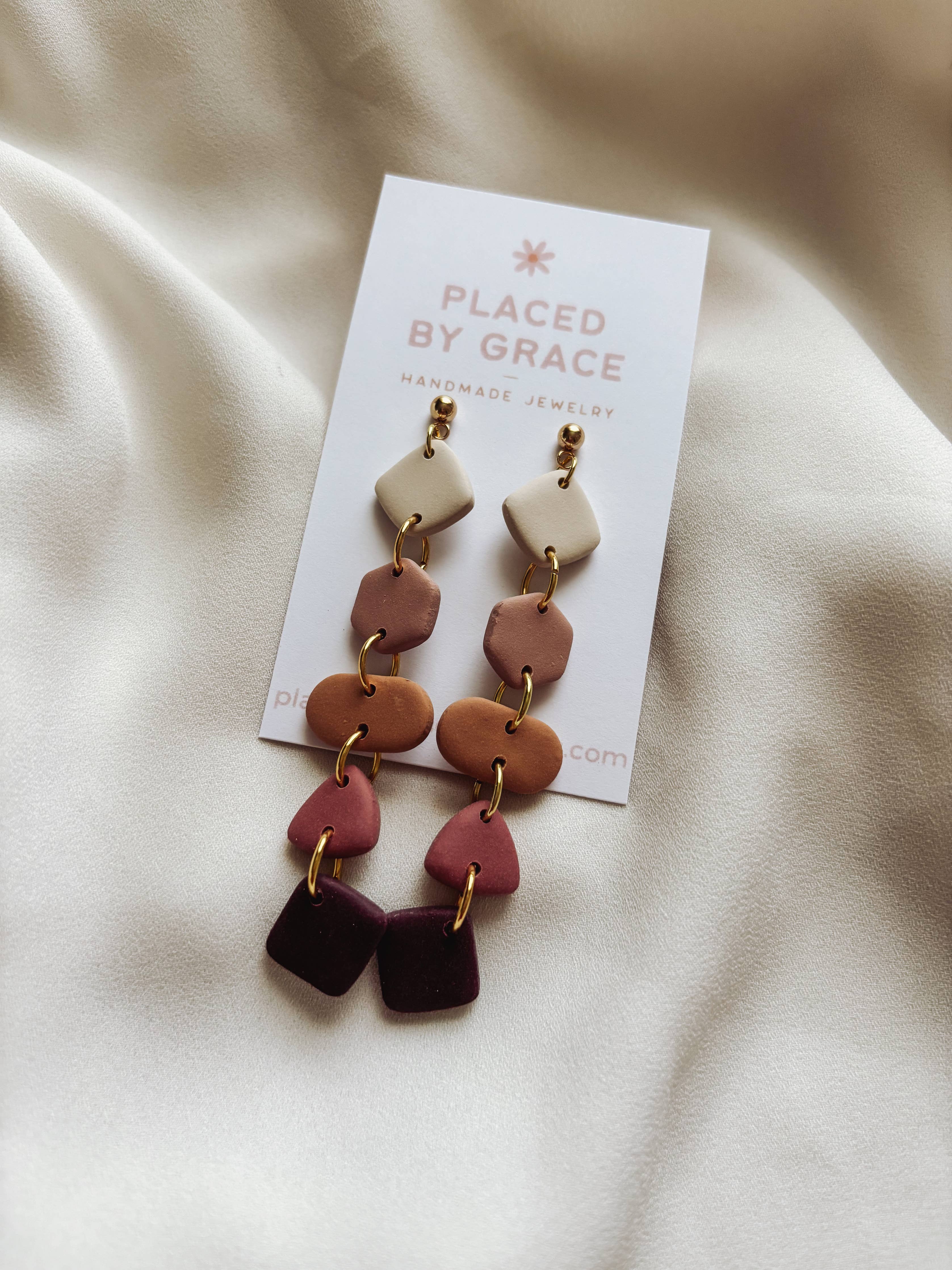 Fall Clay Drop Earrings