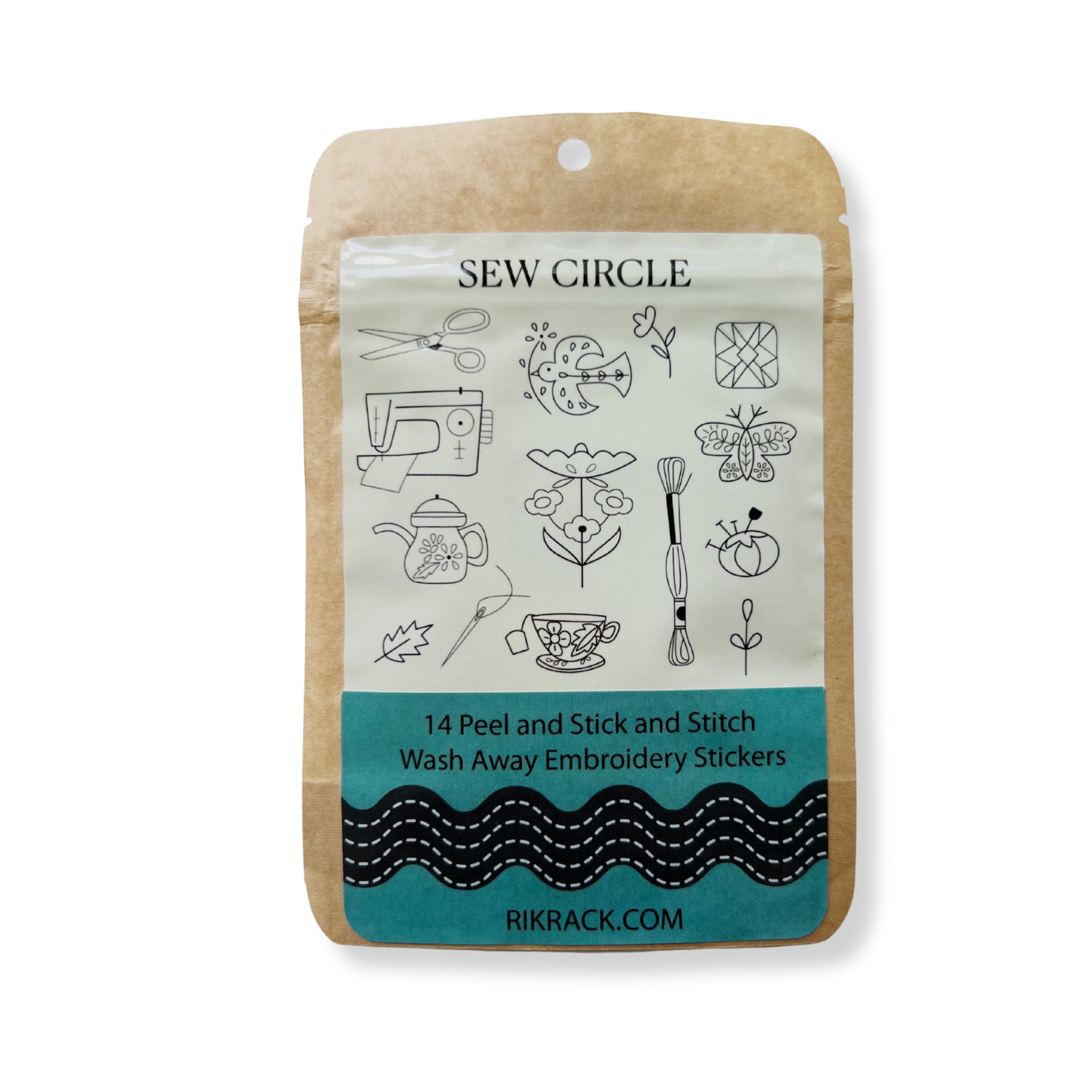 RikRack Sew Circle Stick and Stitch Embroidery Patterns