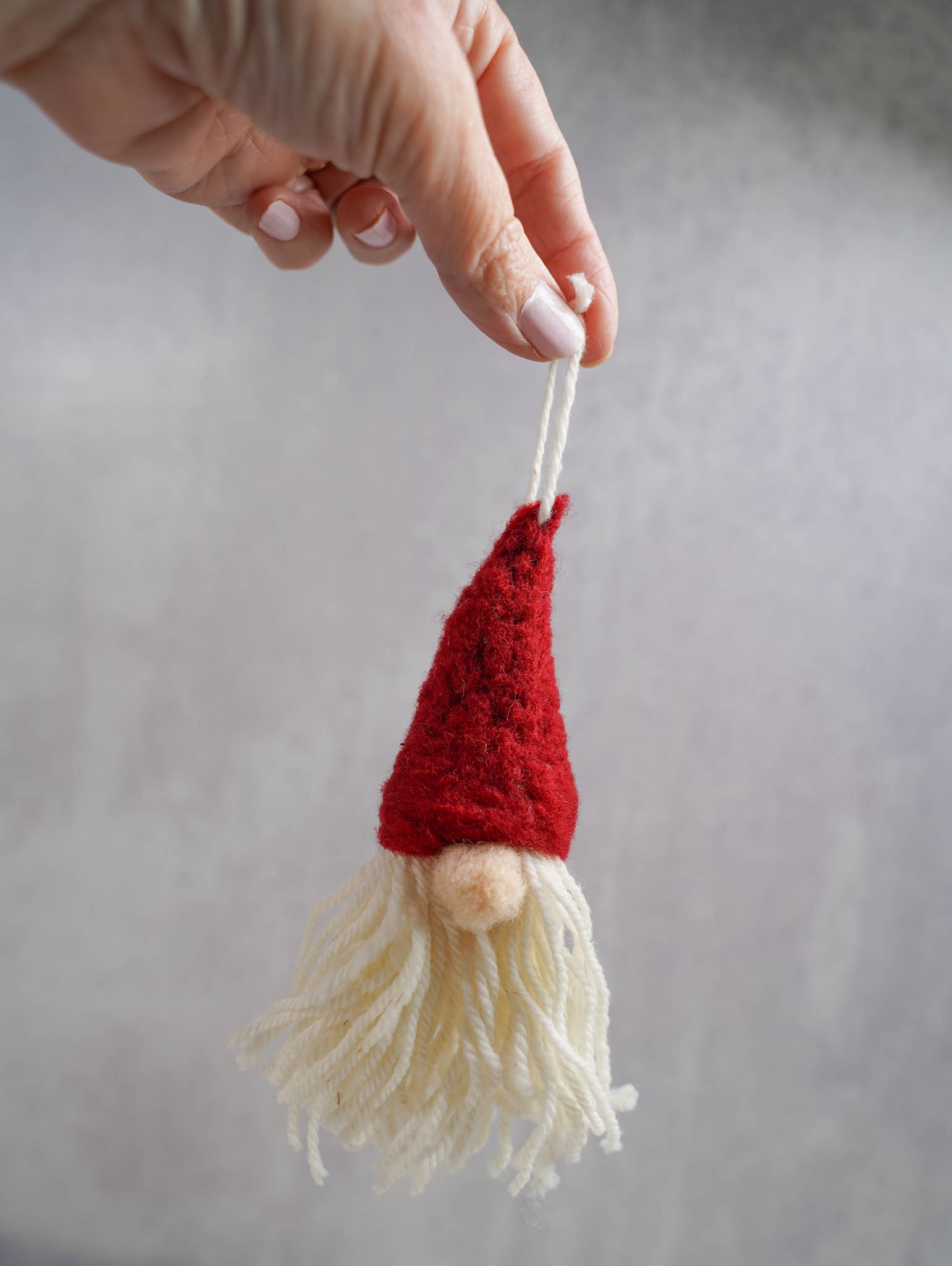 Gnome Ornaments Needle Felting Kit (makes 3 ornaments)