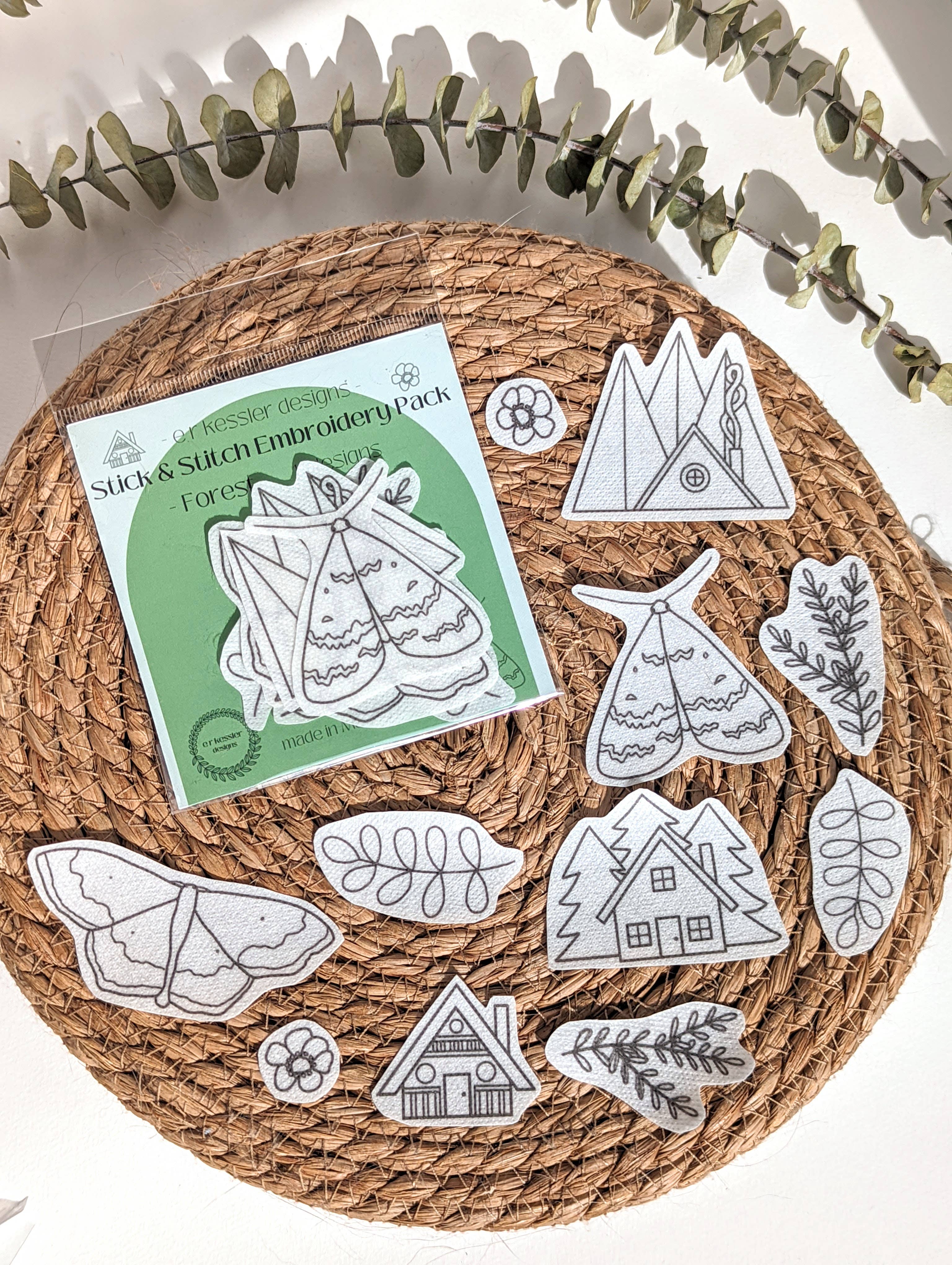 Forest Stick & Stitch Embroidery Pack
