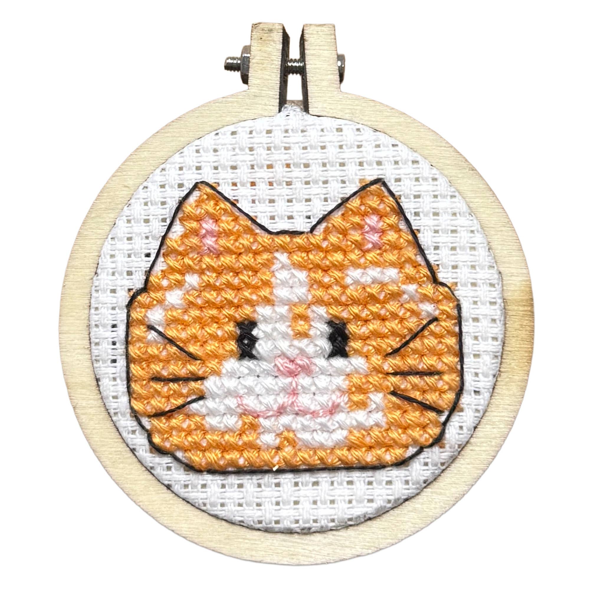Keep Calm and Purr On! Mini Matchbox Cross Stitch Kit
