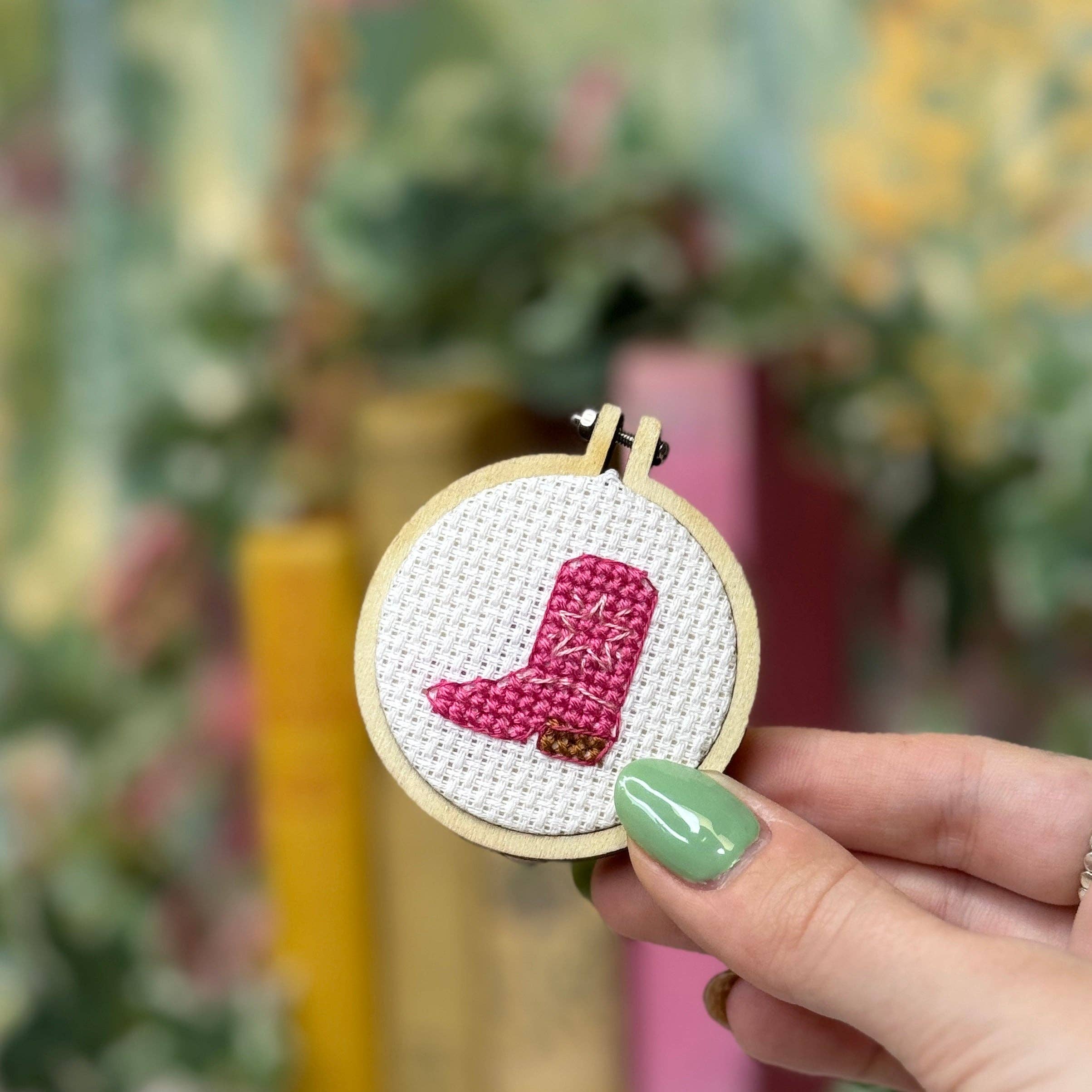 Welcome to The Pink Pony Club Boot Matchbox Cross Stitch Kit
