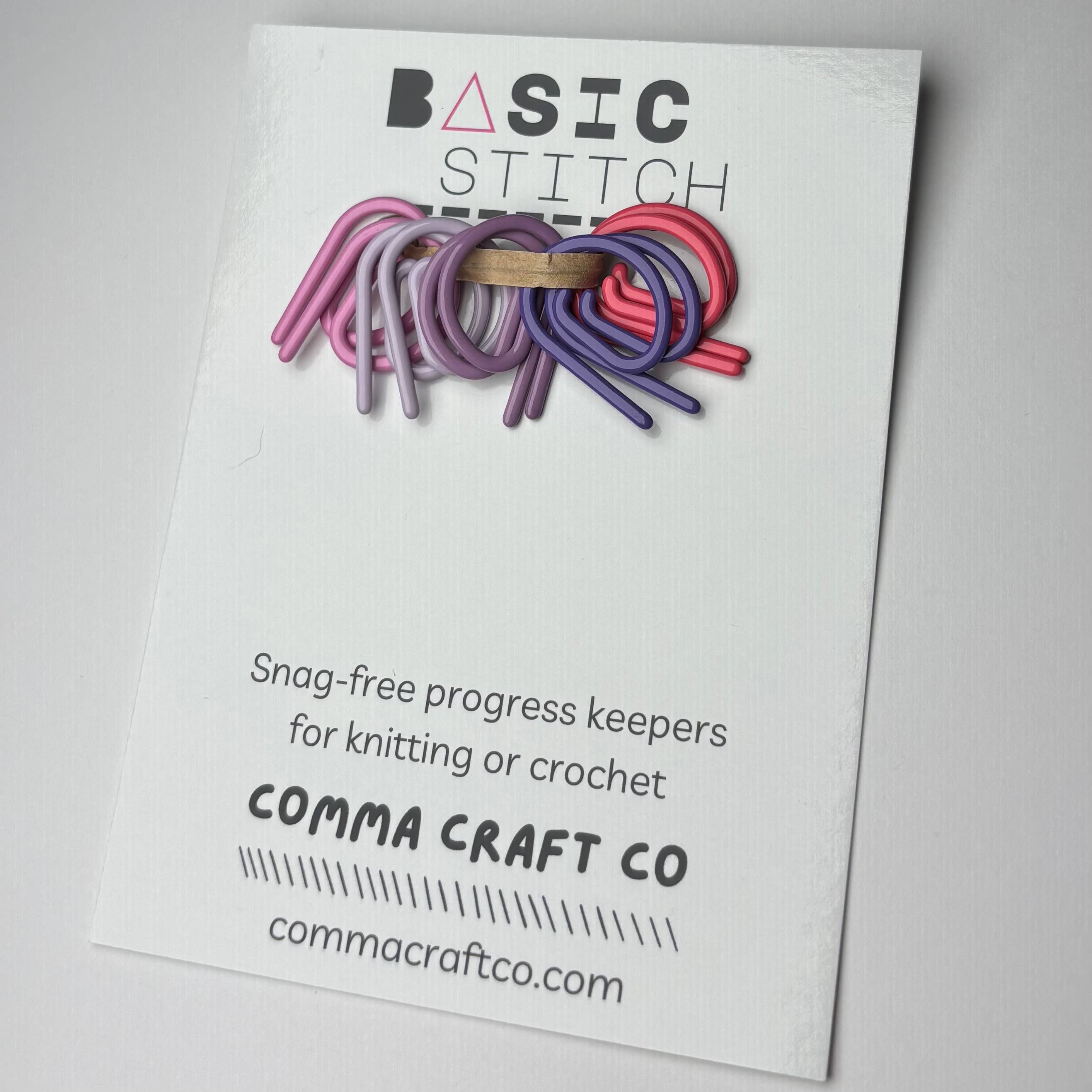 Basic Stitch Set Snag-Free Metal Stitch Markers - P Markers