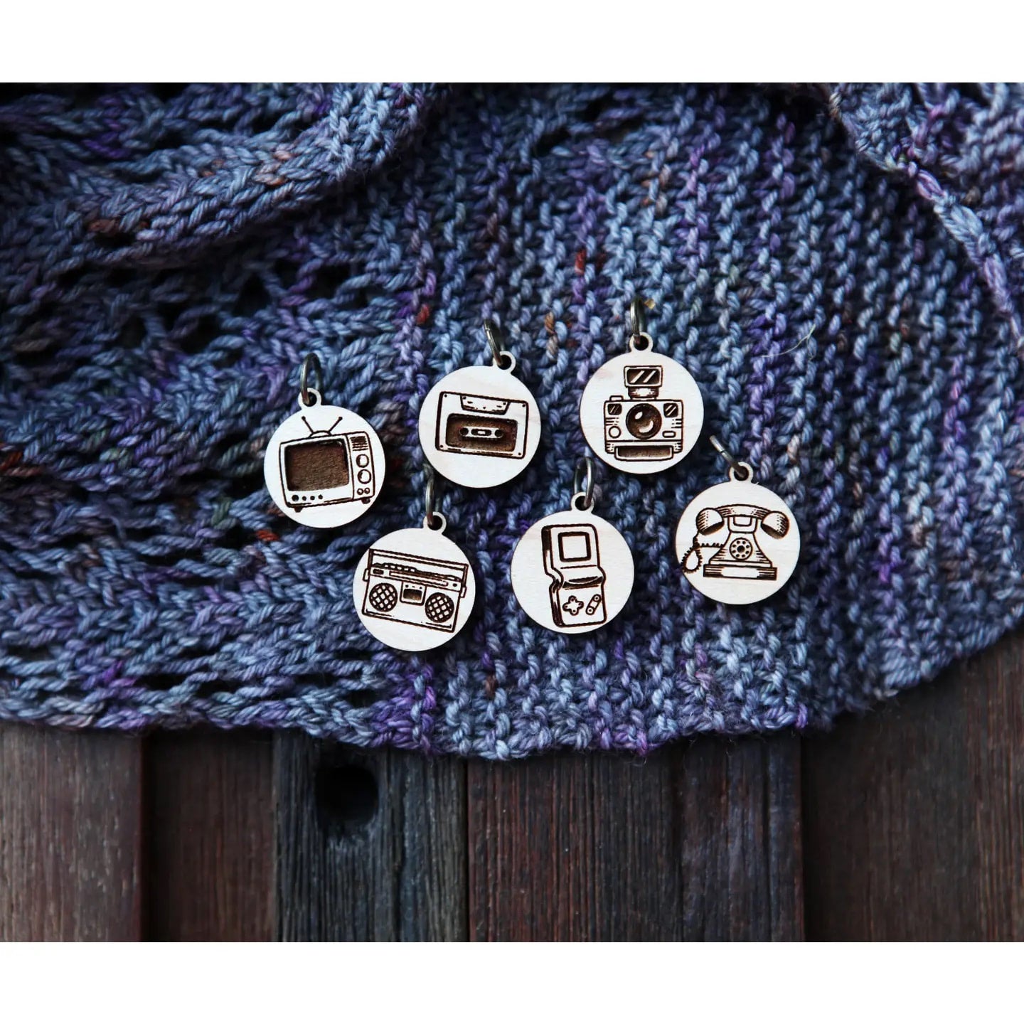 Sunrise Grove Wooden Knitting Stitch Markers