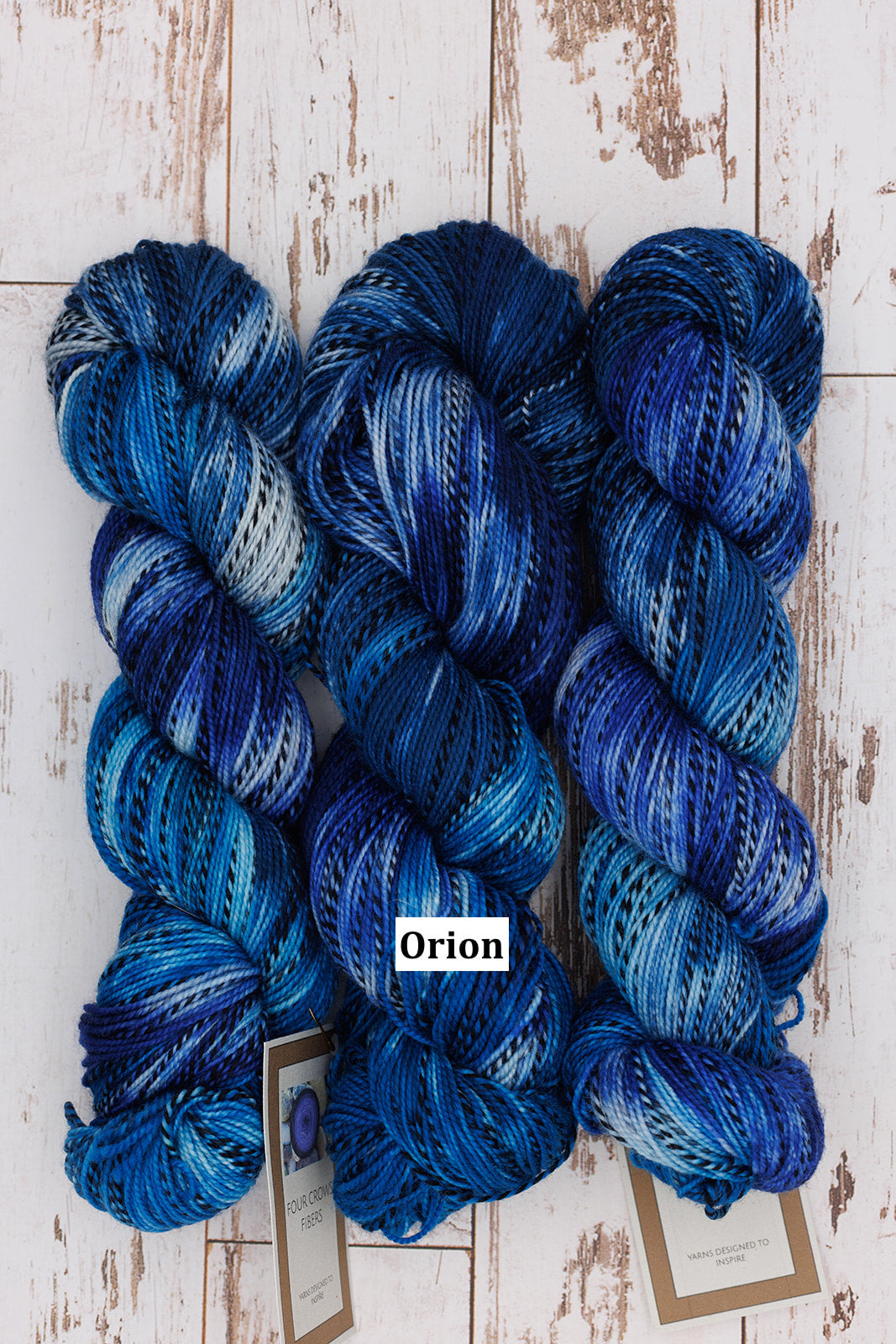 Four Crows Fibers Black & White and Dyed All Over