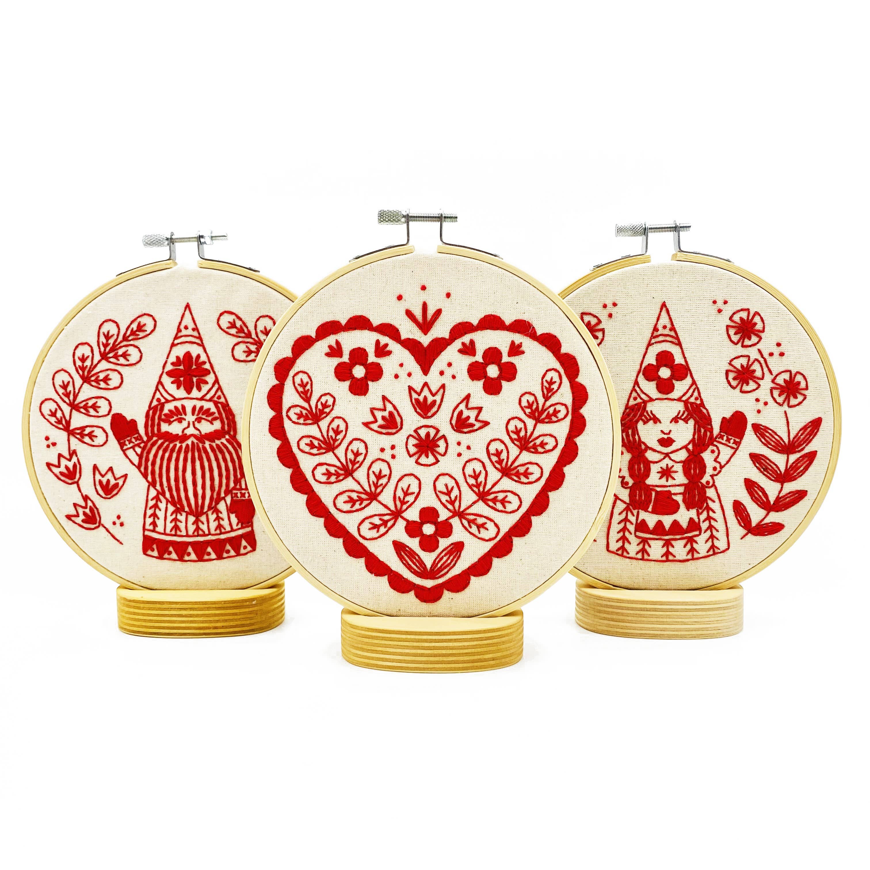 NEW! Nordic "Jul" Gnome Complete Embroidery Kit