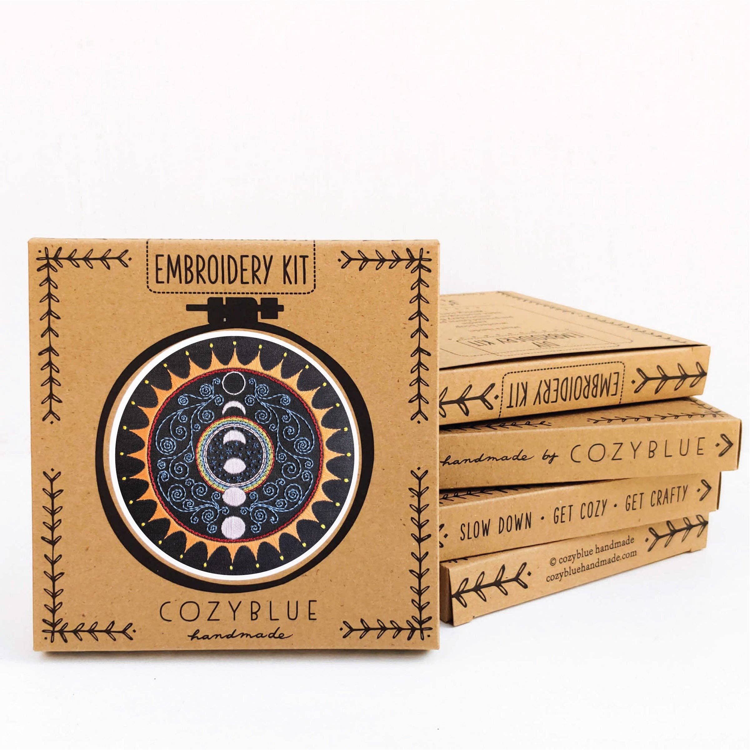 Cozy Blue Alignment embroidery kit