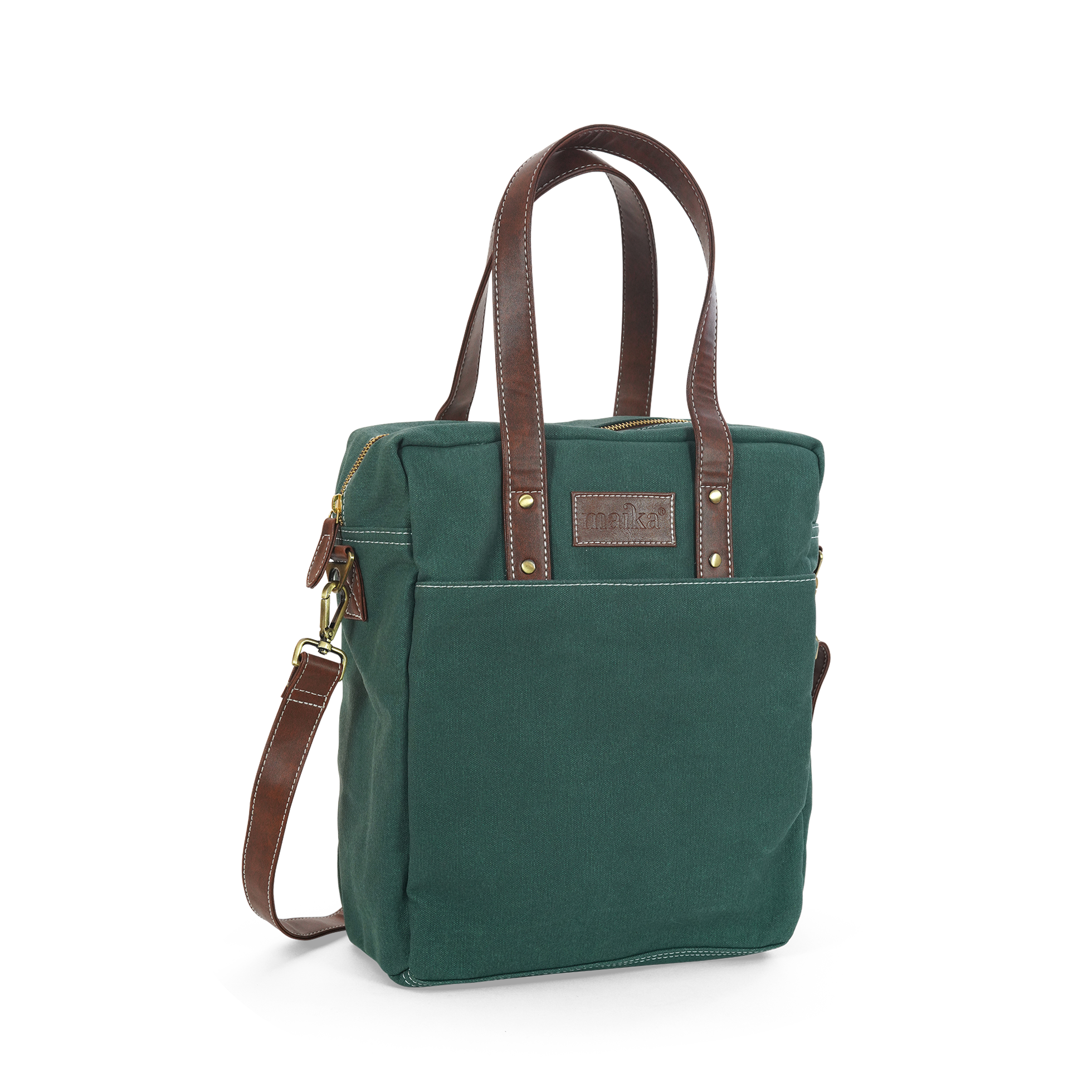 NEW! Commuter Tote, Waxed Hunter Green