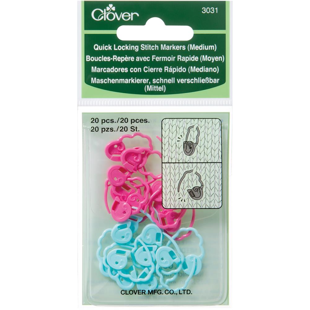 Clover Quick Locking Markers Medium 3031