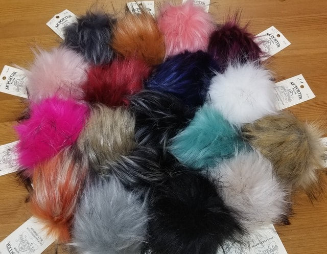 McPorter Faux Fur Pom Pom