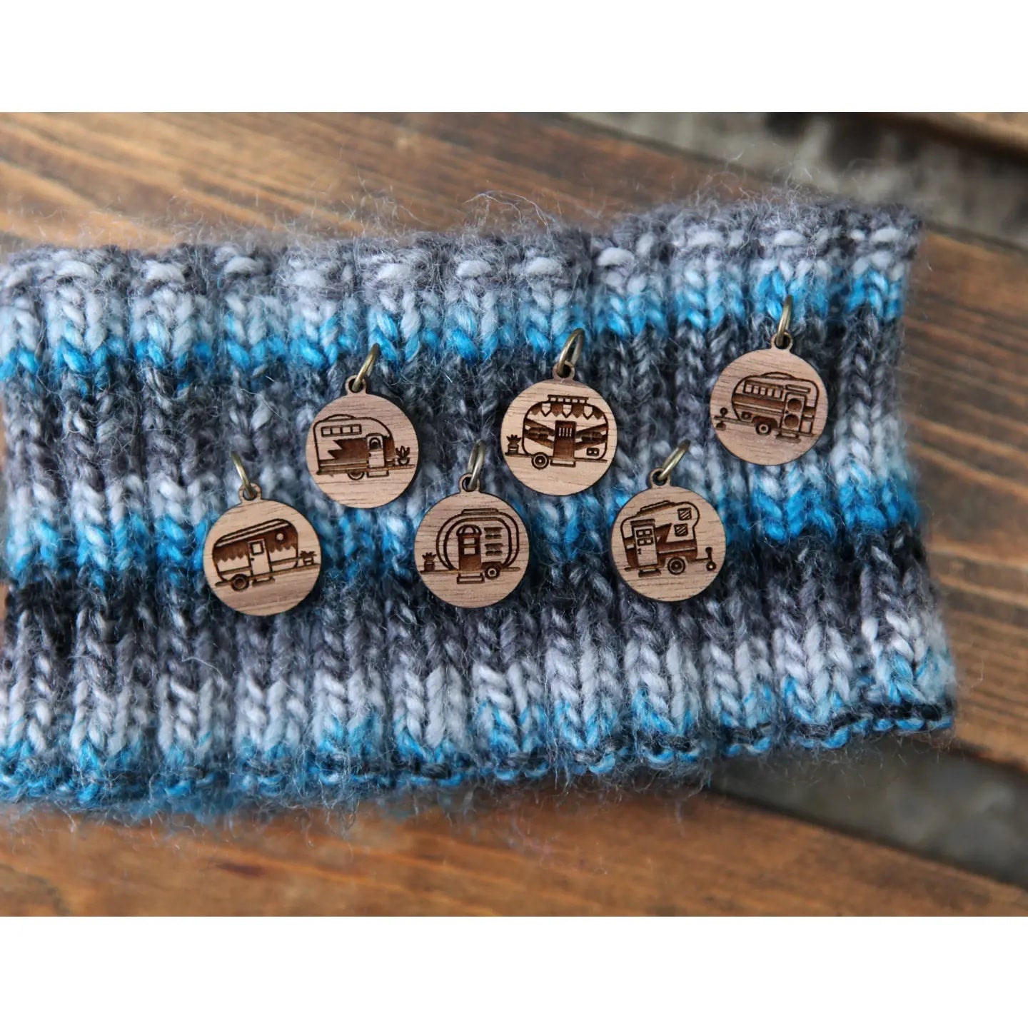 Sunrise Grove Wooden Knitting Stitch Markers