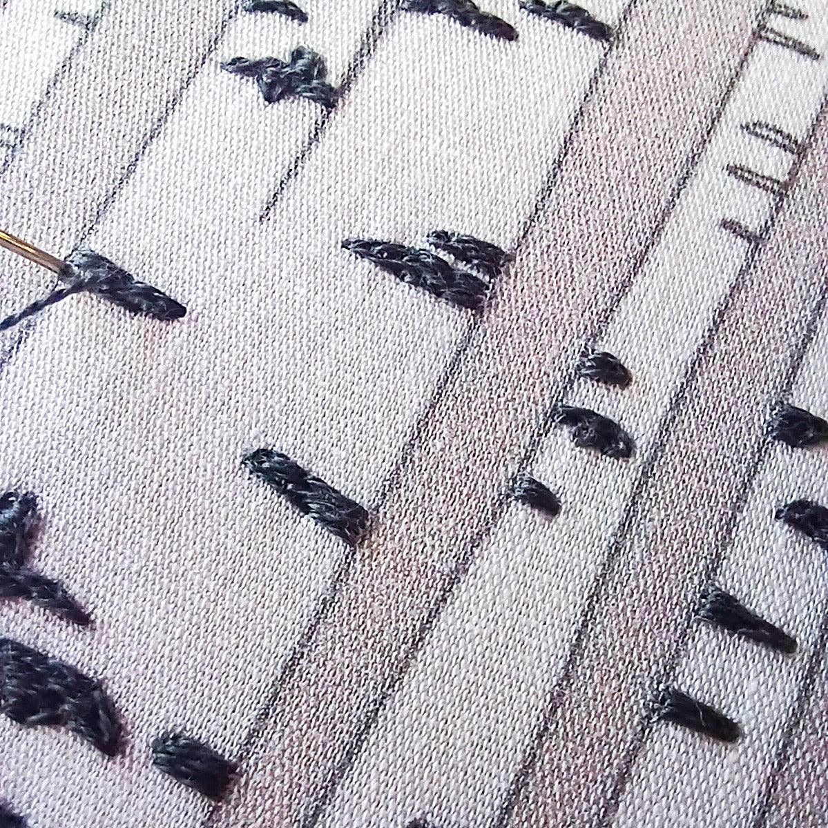 Birch forest embroidery kit
