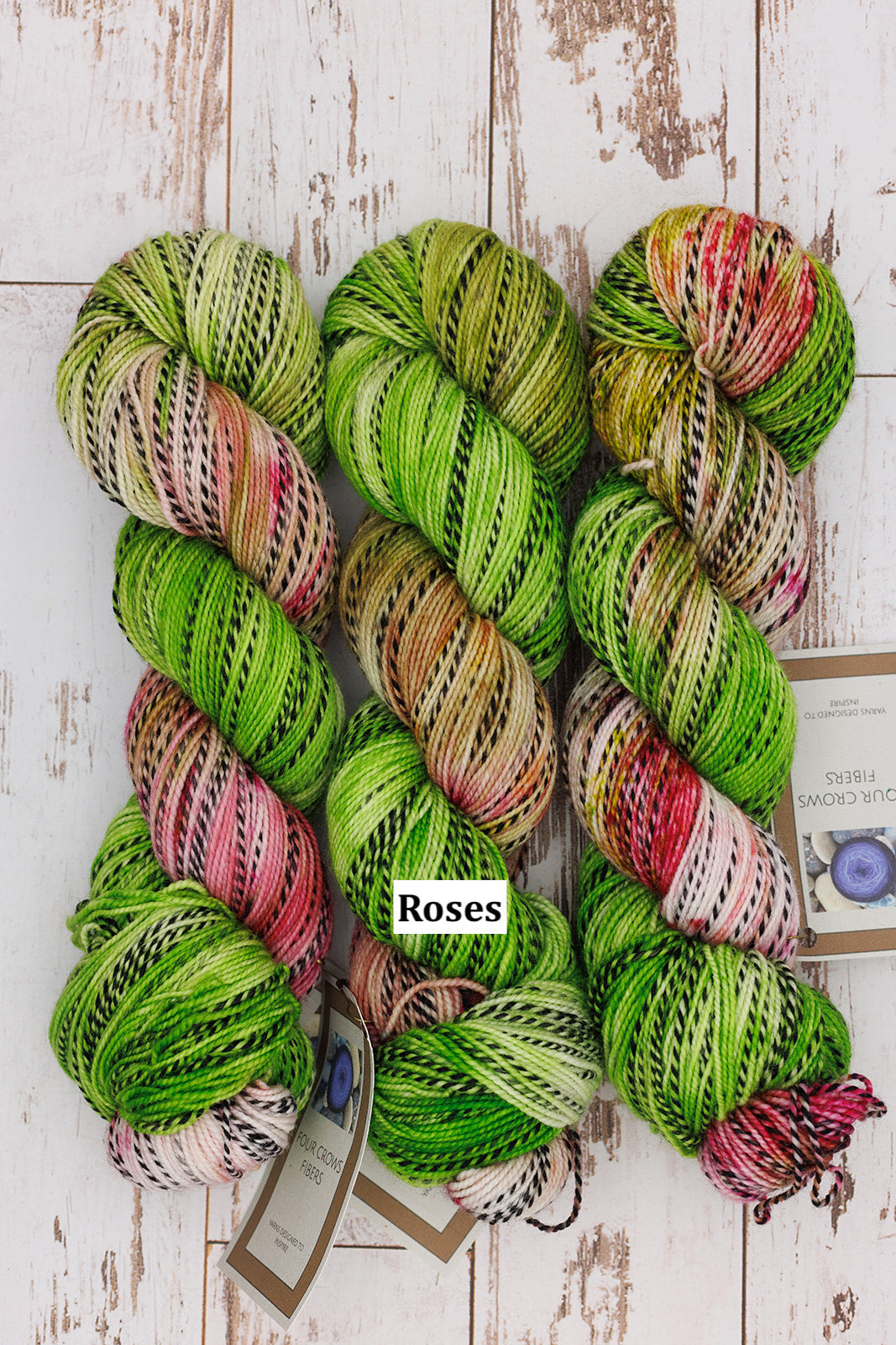 Four Crows Fibers Black & White and Dyed All Over