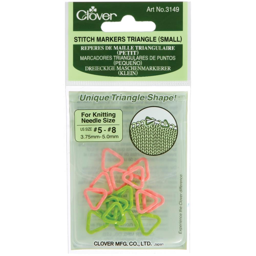 Clover Triangle Stitch Markers Small 3149