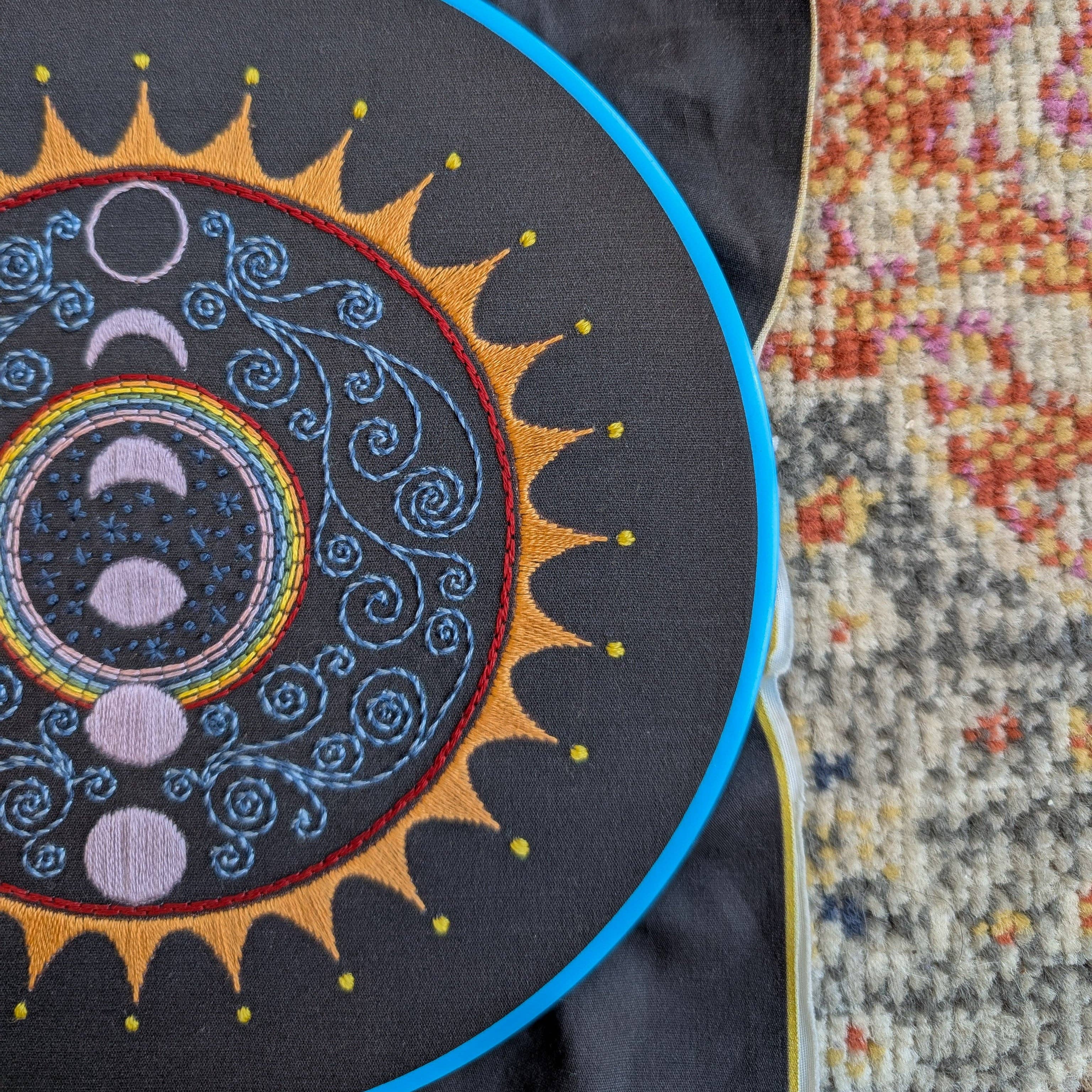 Cozy Blue Alignment embroidery kit