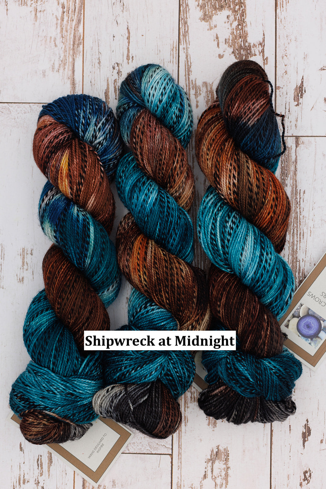 Four Crows Fibers Black & White and Dyed All Over