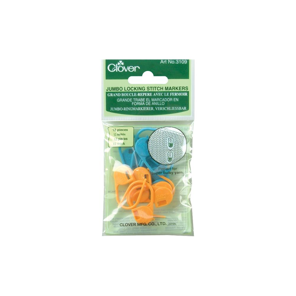 Clover Jumbo Locking Stitch Markers 3109