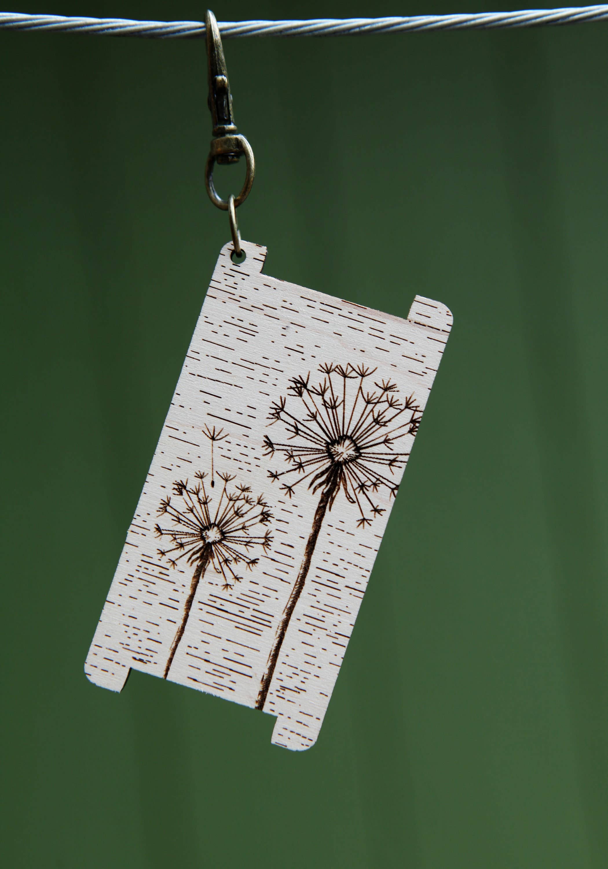 Dandelion Spinners WPI Gauge Tool in Walnut or Maple Wood