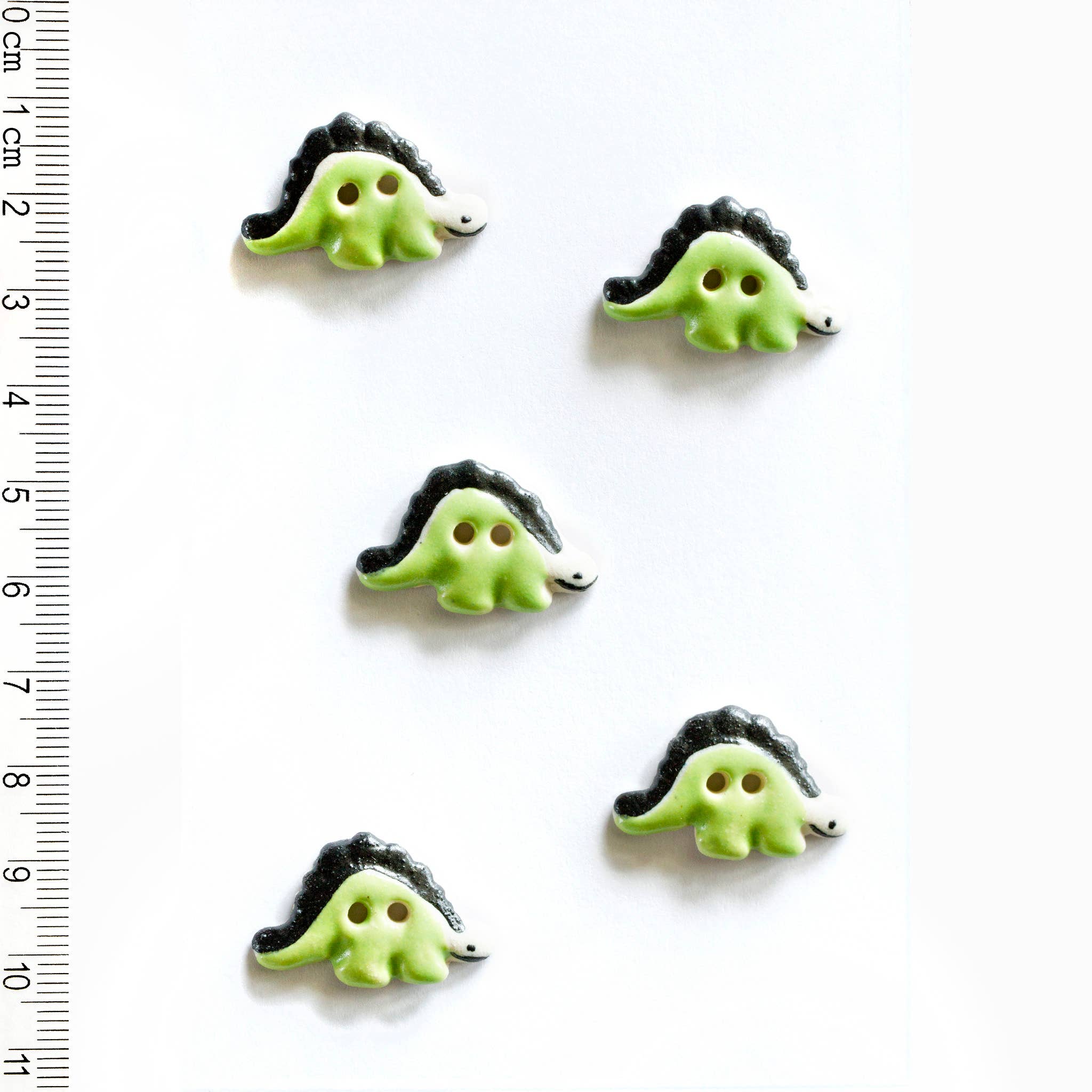 Handmade Dinosaur Sewing Buttons
