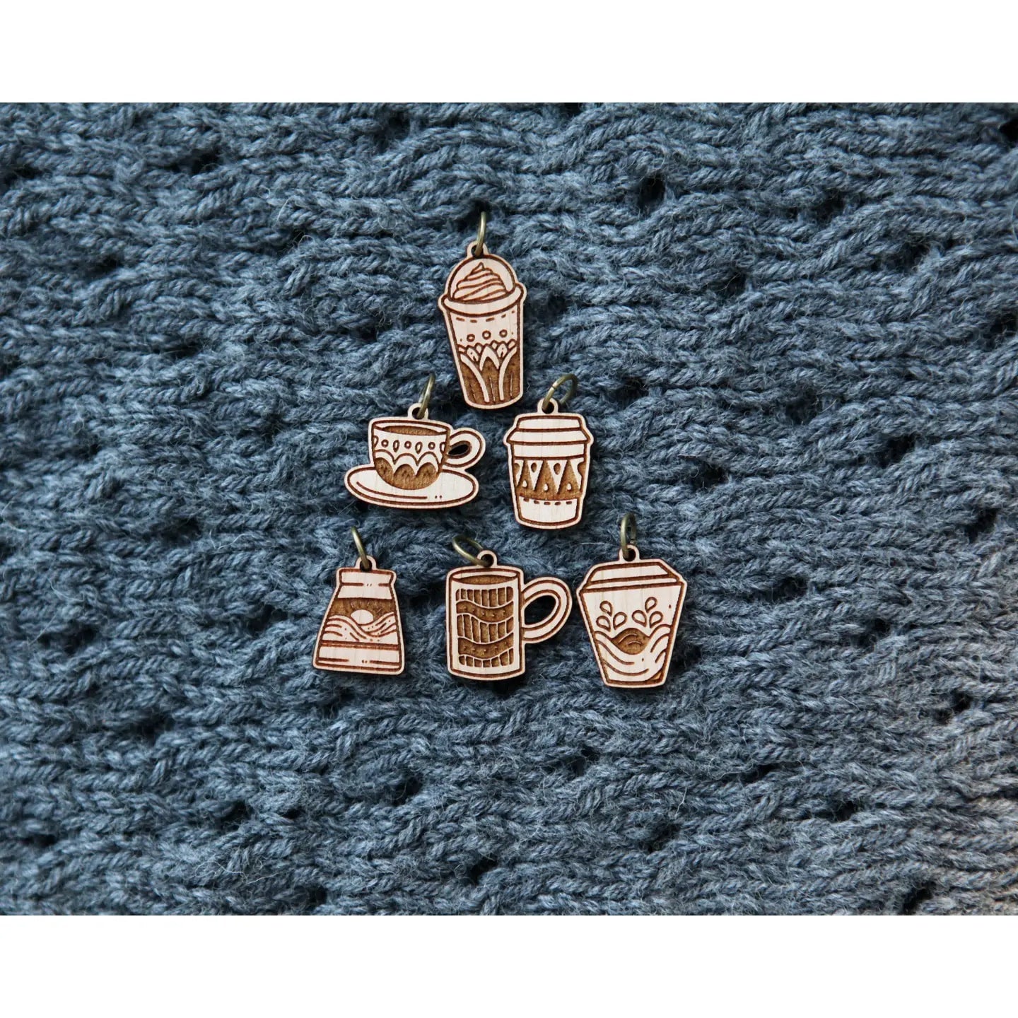 Sunrise Grove Wooden Knitting Stitch Markers